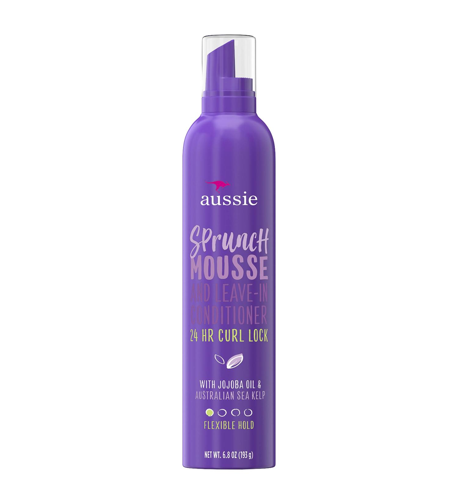 Aussie Sprunch Mousse 24 Hour Curl Lock Flexible Hold 6.80 oz (Pack of 3)