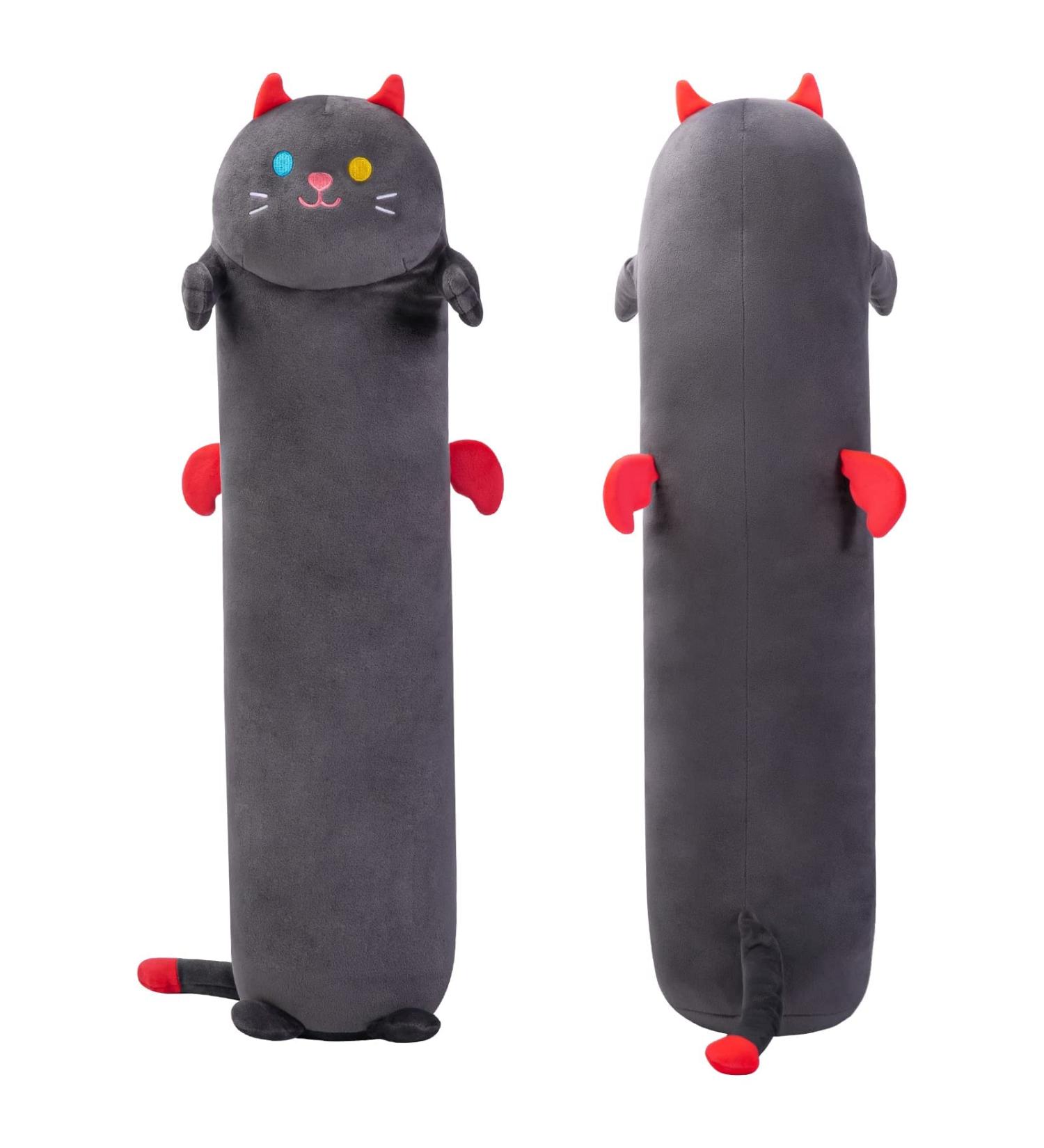 28in Black Cat Plush Pillow Stuffed Animal - Soft Squishy Toy for Kids - 28inch/70cm - Buy Online on SooperMarket.com