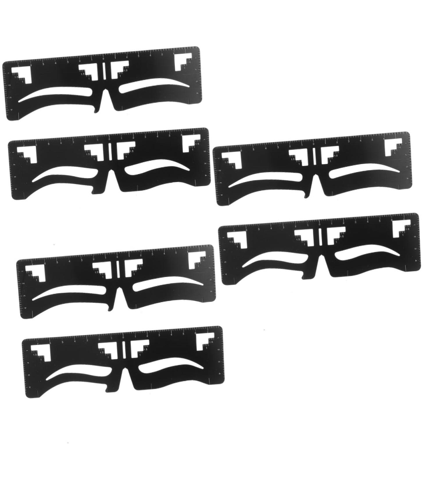 NOLITOY 6 Pcs Eyebrow Ruler Makeup Tools Eyebrow Shaping Template Makeup Assist Device Make up Card - Buy Online on SooperMarket.com