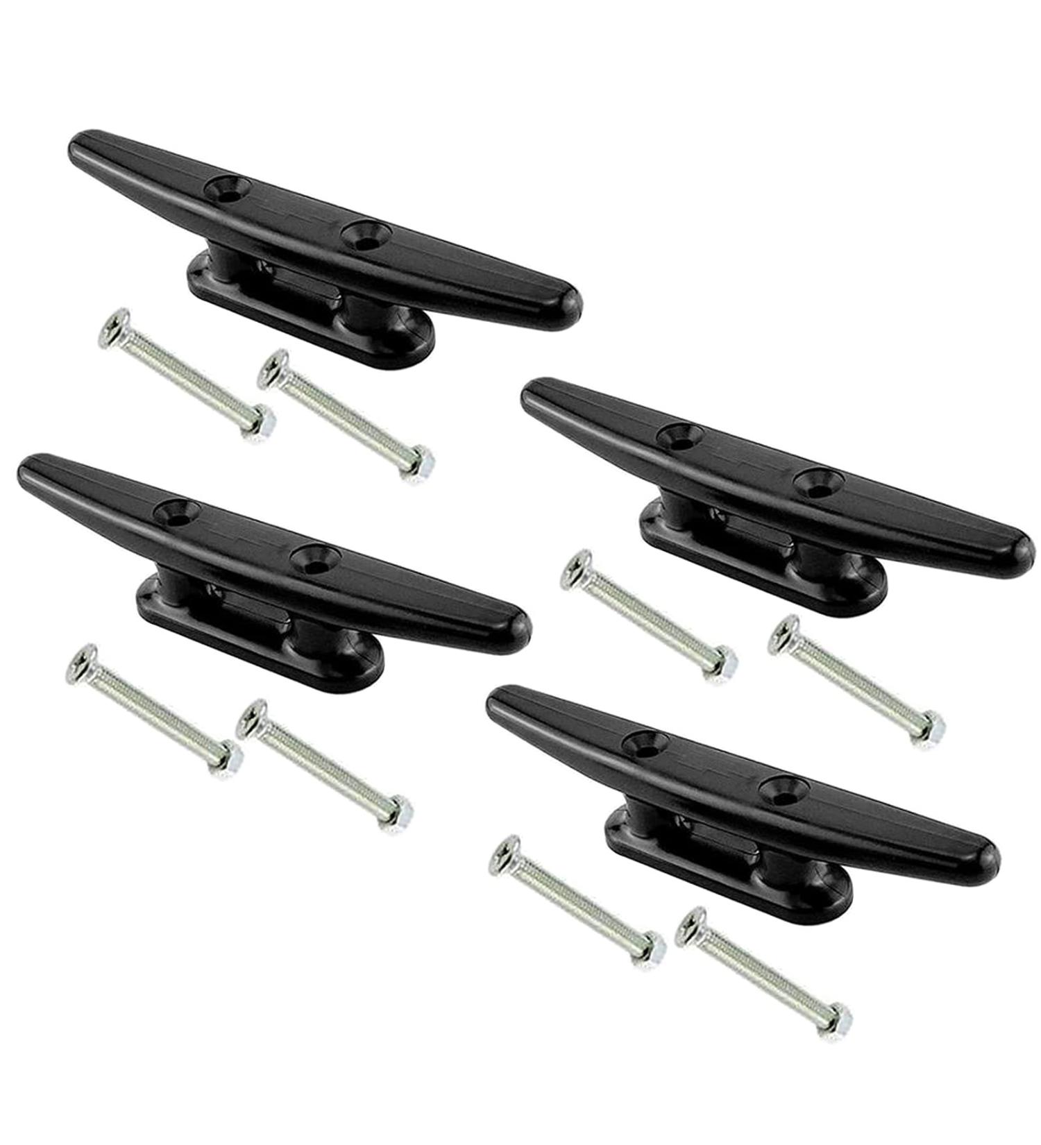 OSTARE Boat Nylon Cleat Kayak Cleat Set - 4 Pack, Black - 4 5 6 8 Inch Options - Buy Online on SooperMarket.com