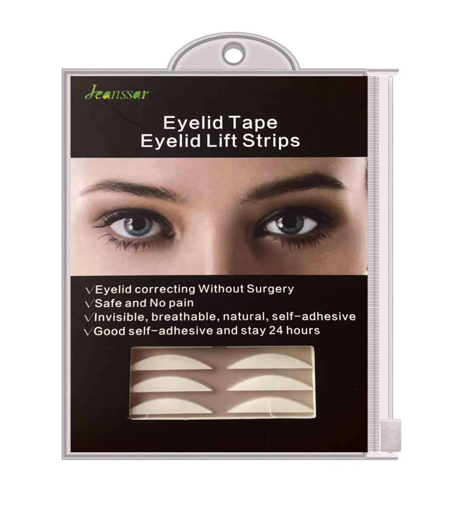 Jeanssar 4MM Eyelid Tape Invisible One-sided Sticky Eyelid lift Strips Breathabe Eyelid Correction Stripers Instant Eye lid Lift Without Surgery for Hooded Uneven Mono-eyelids 4MM One-sided Sticky Black - Buy Online on SooperMarket.com