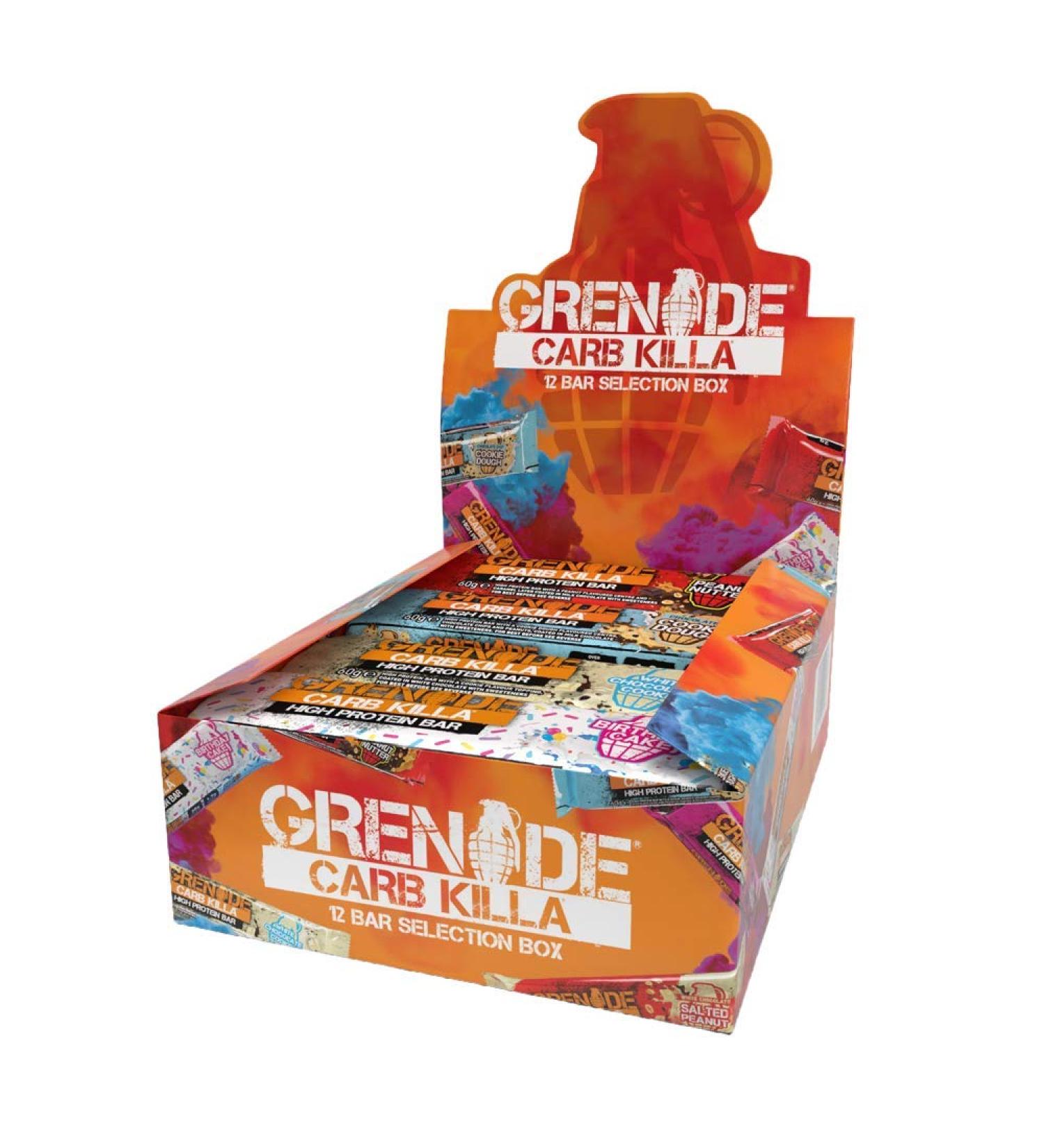 Grenade Carb Killa Selection Box High Protein and Low Carb Bar 12 x 60 g - Buy Online on SooperMarket.com