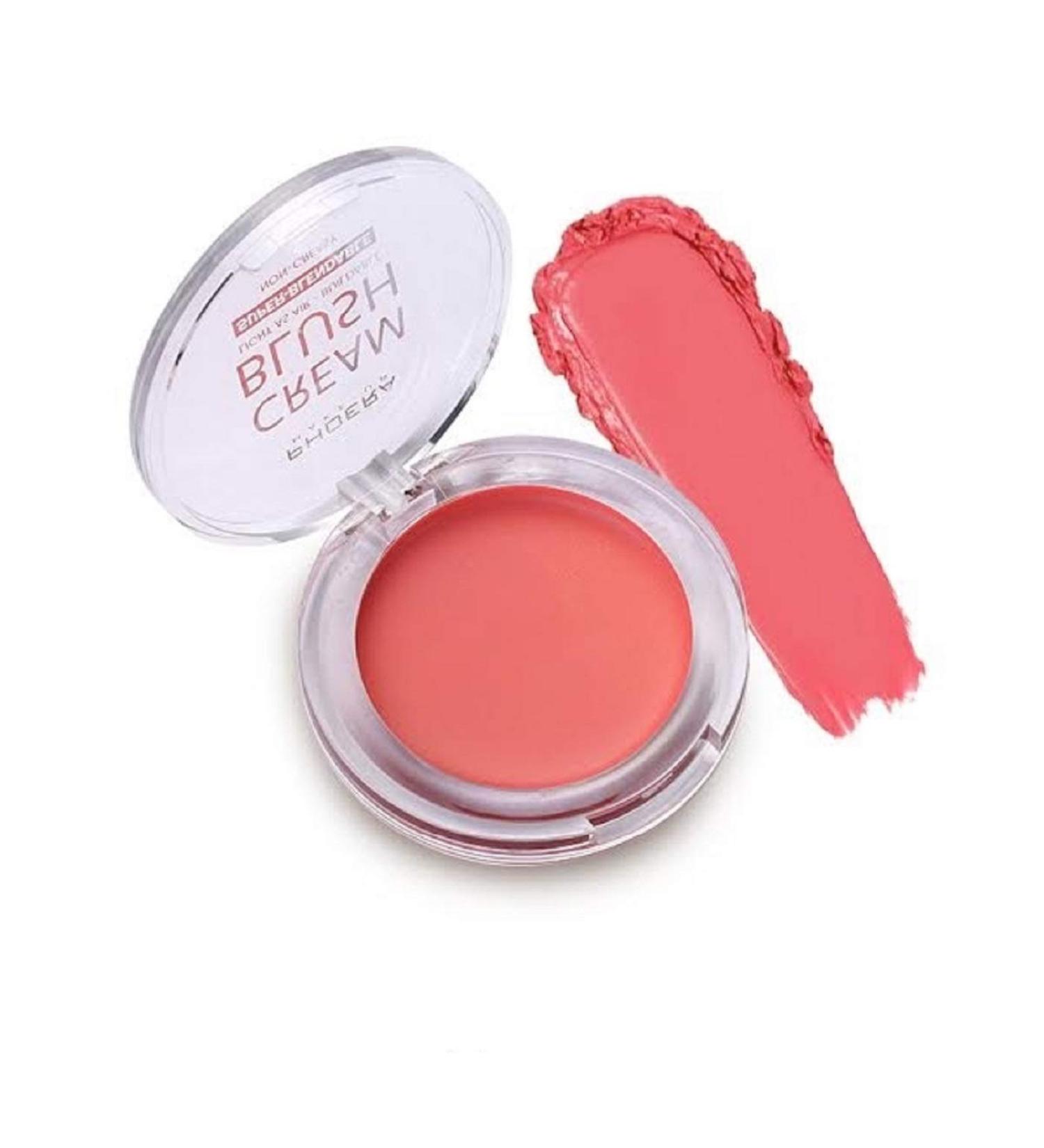 PHOERA Matte Blush Cream - Sweat-Resistant Cheek Blusher Palette in 102 PEACH - Buy Online on SooperMarket.com