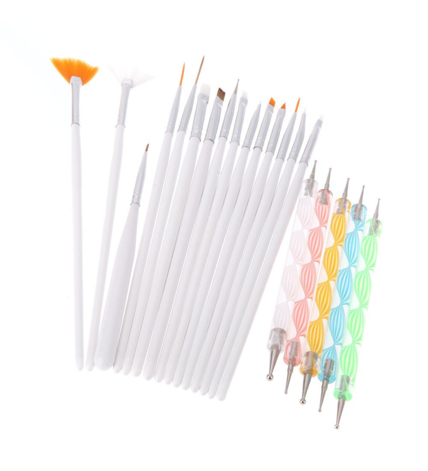 Yimart 20PCS Nail Art Dotting Painting Brush Pen Set for Design and Polish - Buy Online on SooperMarket.com