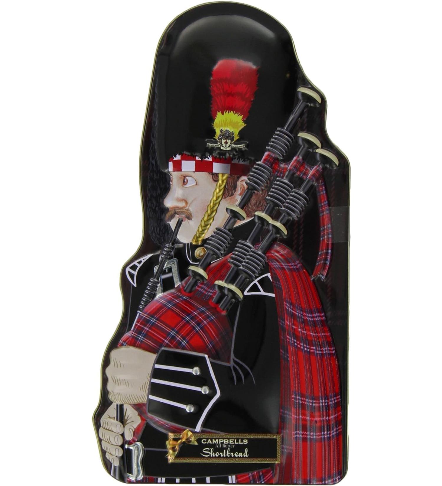 Campbells Piper Tin With Shortbread 180g