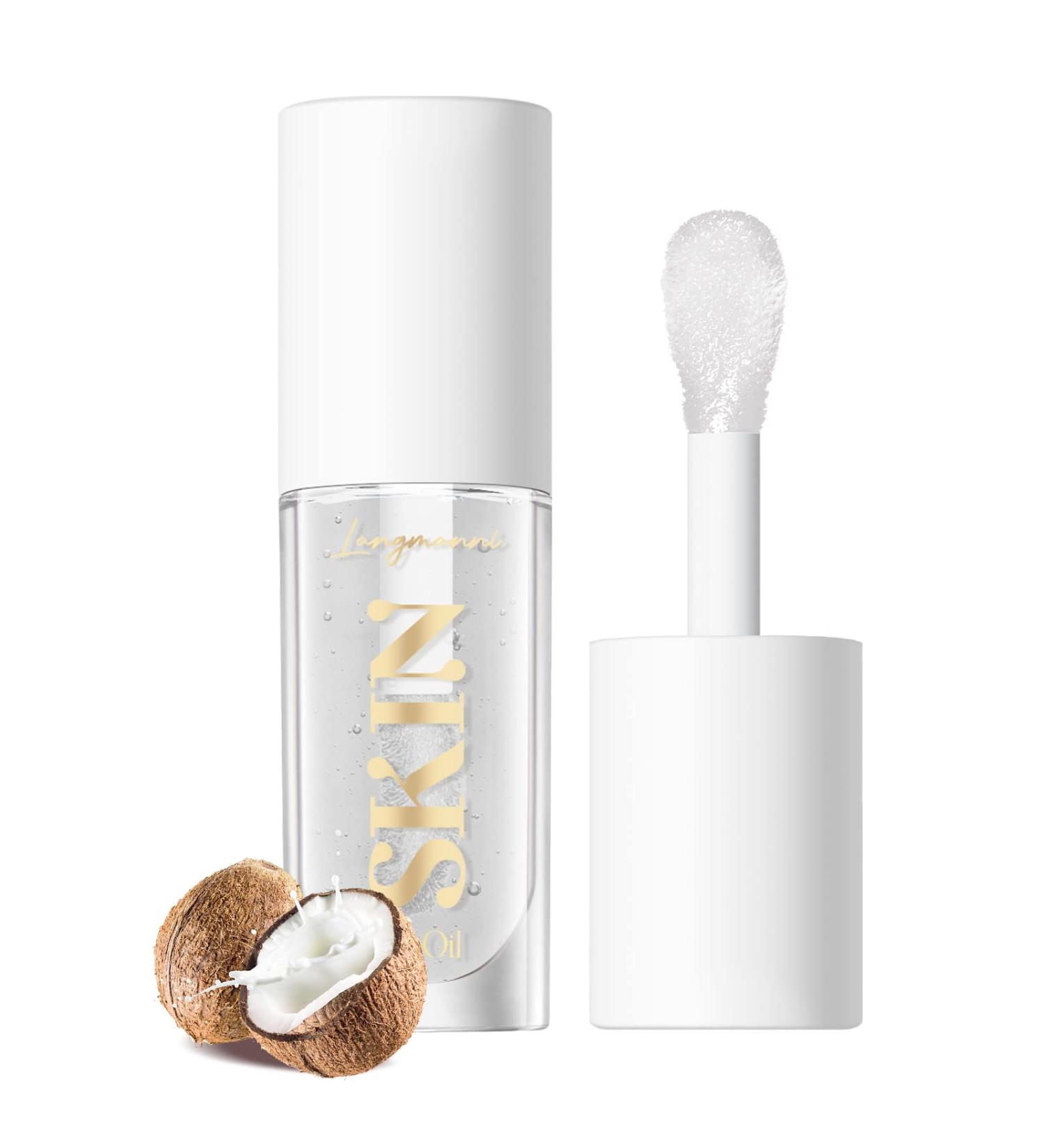 BANGFENG Big Brush Head Hydrating Lip Oil - Coconut | Plumping Lip Tint & Gloss for Long-Lasting Moisture - Buy Online on SooperMarket.com