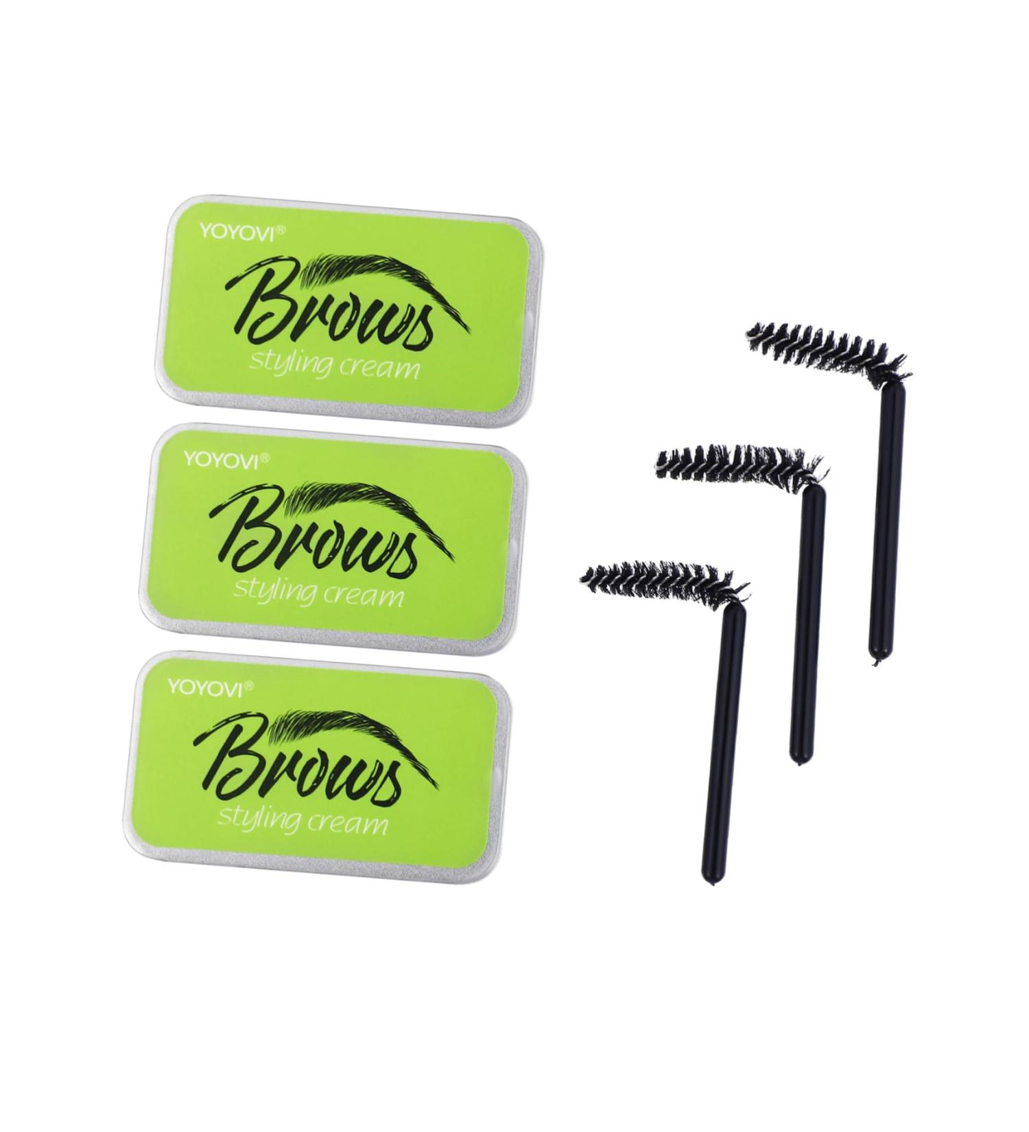 Angoily 3 Sets Natural Mascara Natural Brows Eyebrow Shaping Cream Woman Straight Cosmetics - Buy Online on SooperMarket.com
