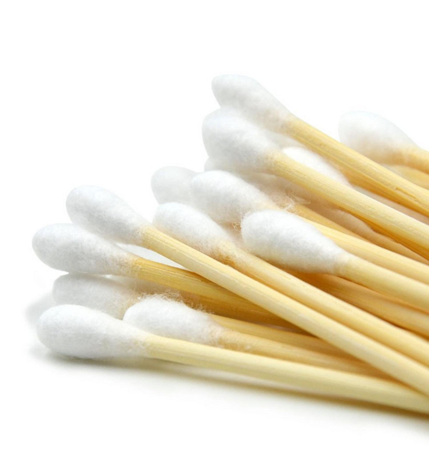 Kingzhuo Cotton Swabs - 10.2 cm Wooden Sticks for Medical Wound Care & Skin Cleaning | 1000 Pieces | Ideal for Home Office & School - Buy Online on SooperMarket.com
