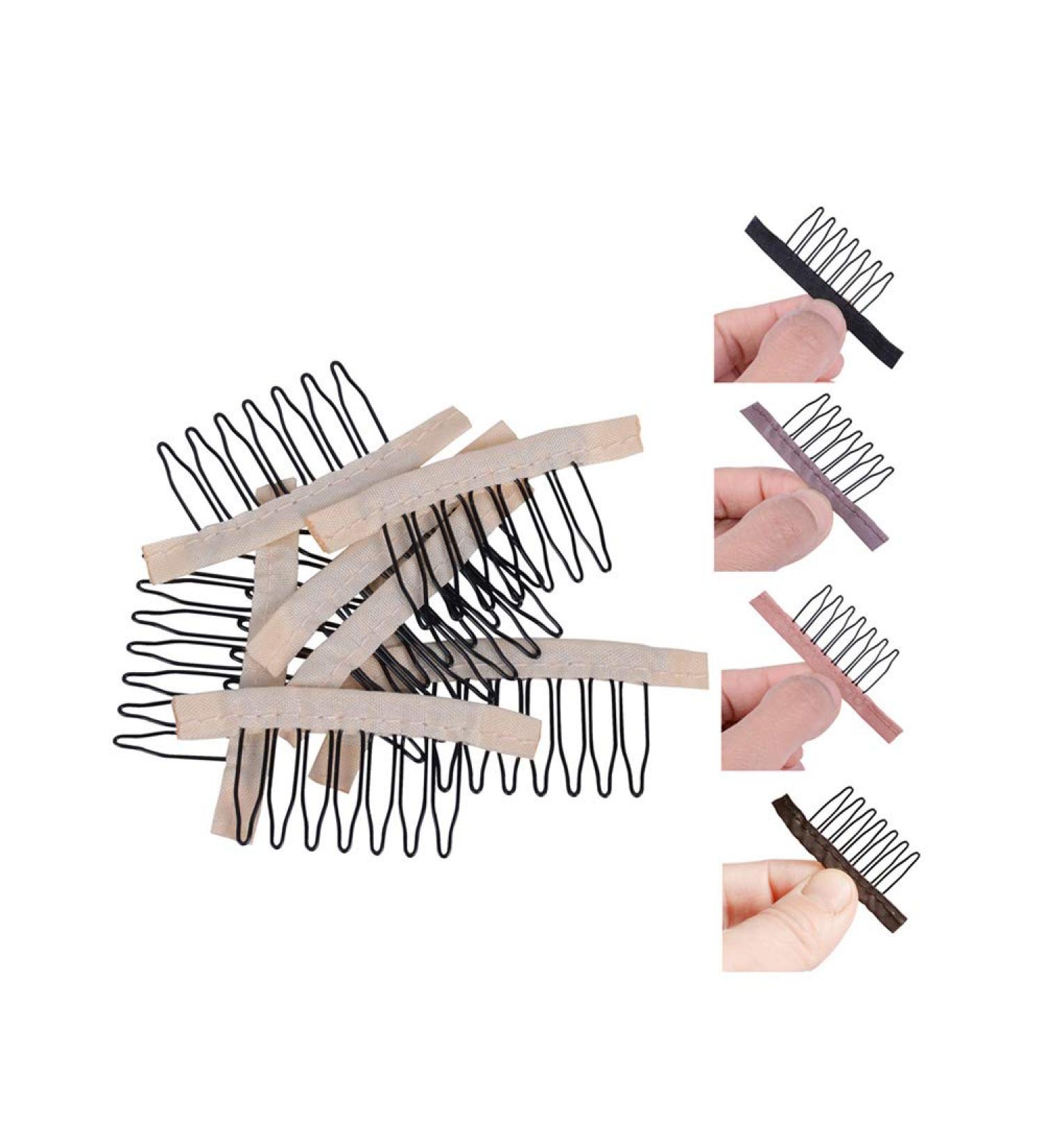 Pack of 24 Blonde Wig Clips & Combs - Perfect Wig Accessories for Secure Styling - Buy Online on SooperMarket.com