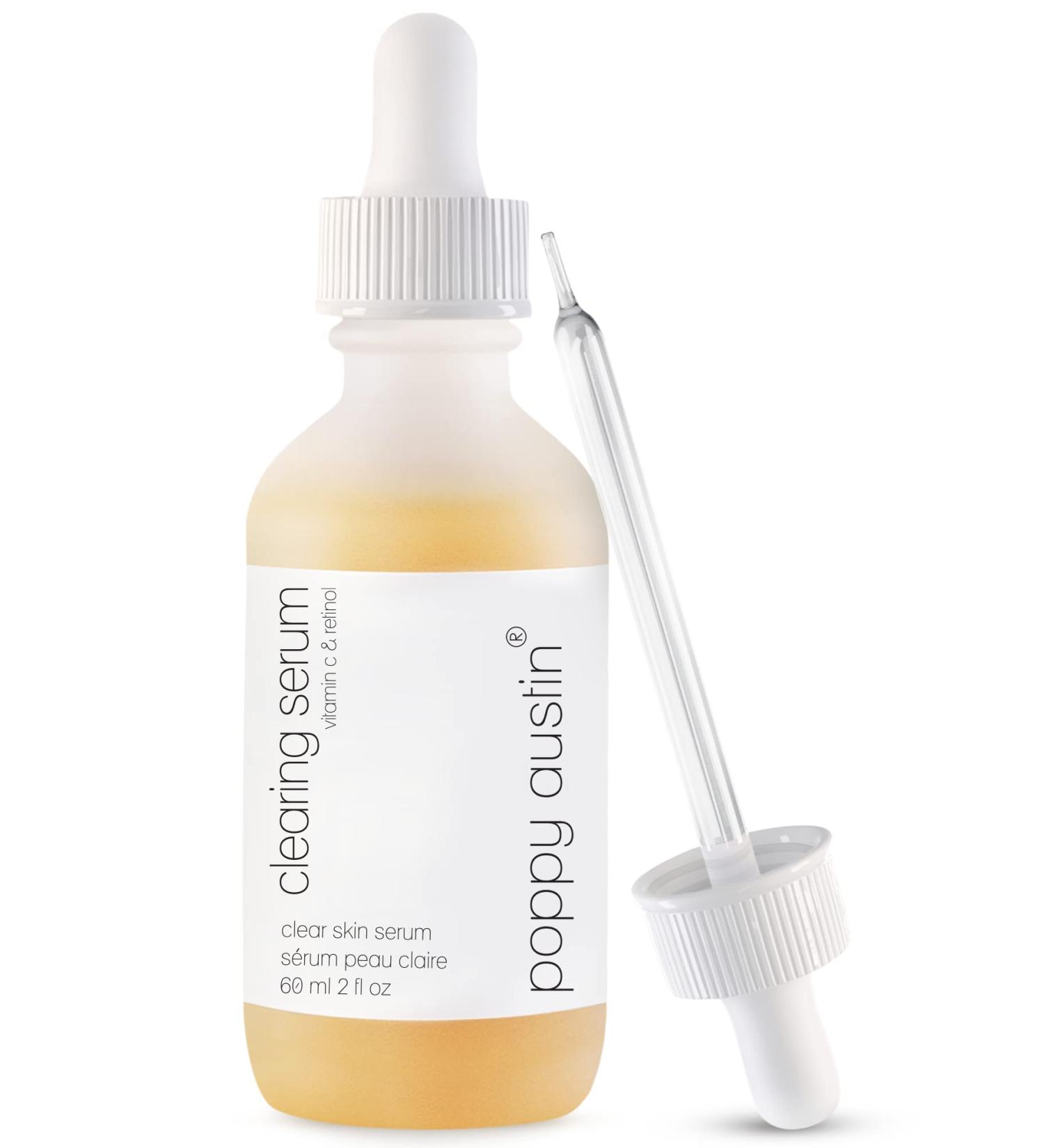 Poppy Austin Face Serum for Acne Prone Skin - 2oz Clearing & Scar Serum for Oily Skin with Niacinamide - Best Serum for Hyperpigmentation, Wrinkles & Pore Minimization - Buy Online on SooperMarket.com