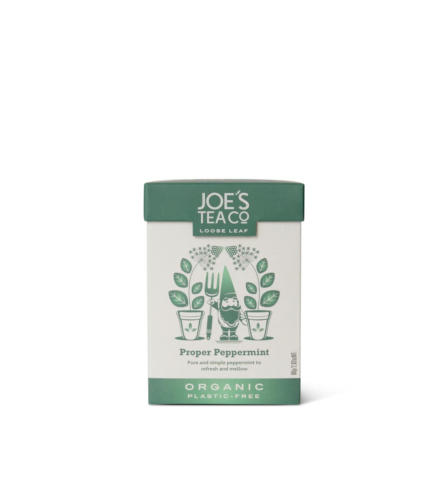 Joe's Tea Organic Proper Peppermint - 80g Loose Tea - Buy Online on SooperMarket.com