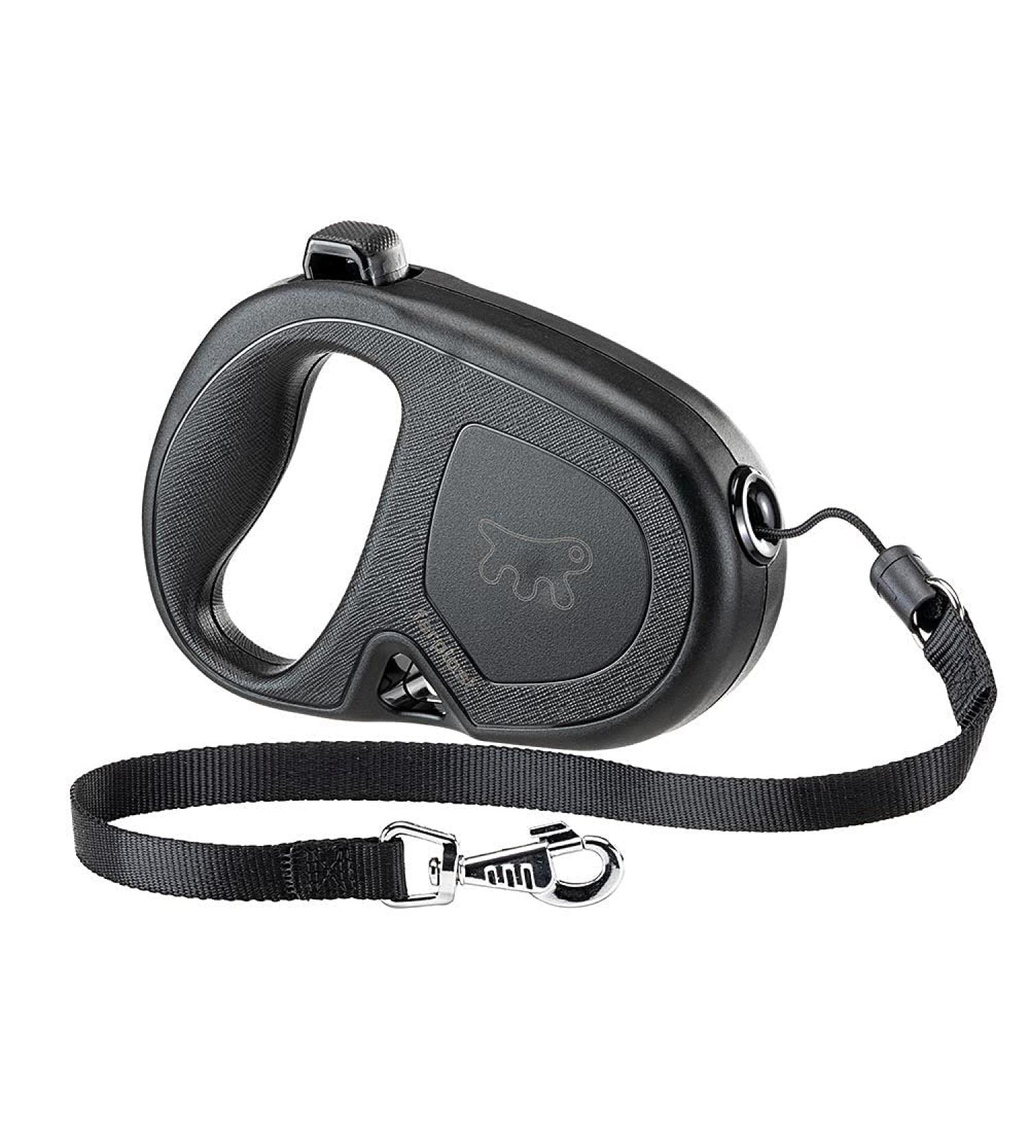 Ferplast Flippy One Dog Leash - 5m Retractable Roller Leash for Medium Dogs (Up to 20kg) - Black - Buy Online on SooperMarket.com