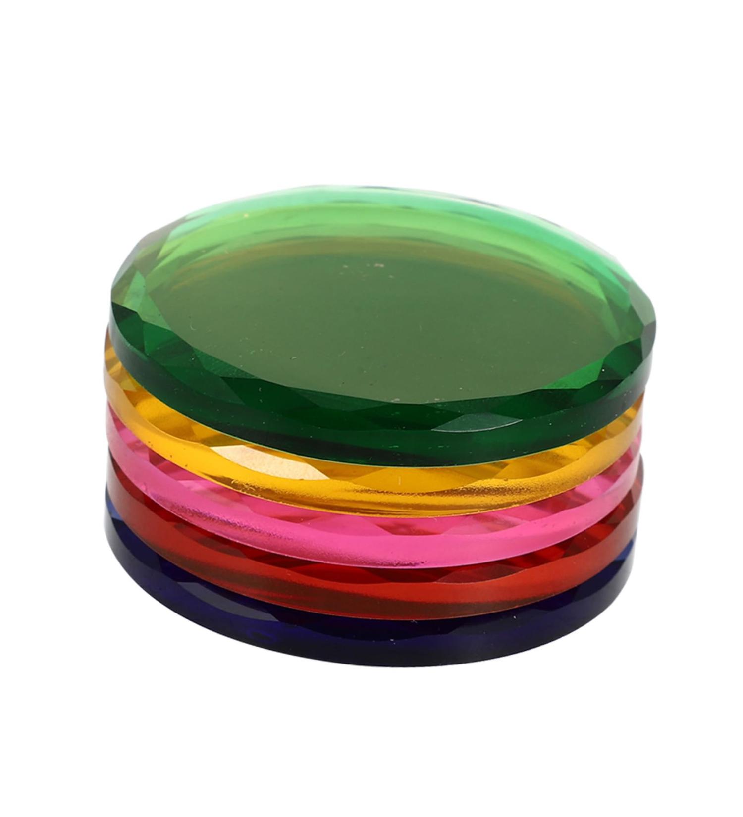 15 Pcs Grafting Eyelash Spacer & Glue Tray - Creative Glass Holder for Eyelash Extensions - 4.4x4.4cm - Buy Online on SooperMarket.com
