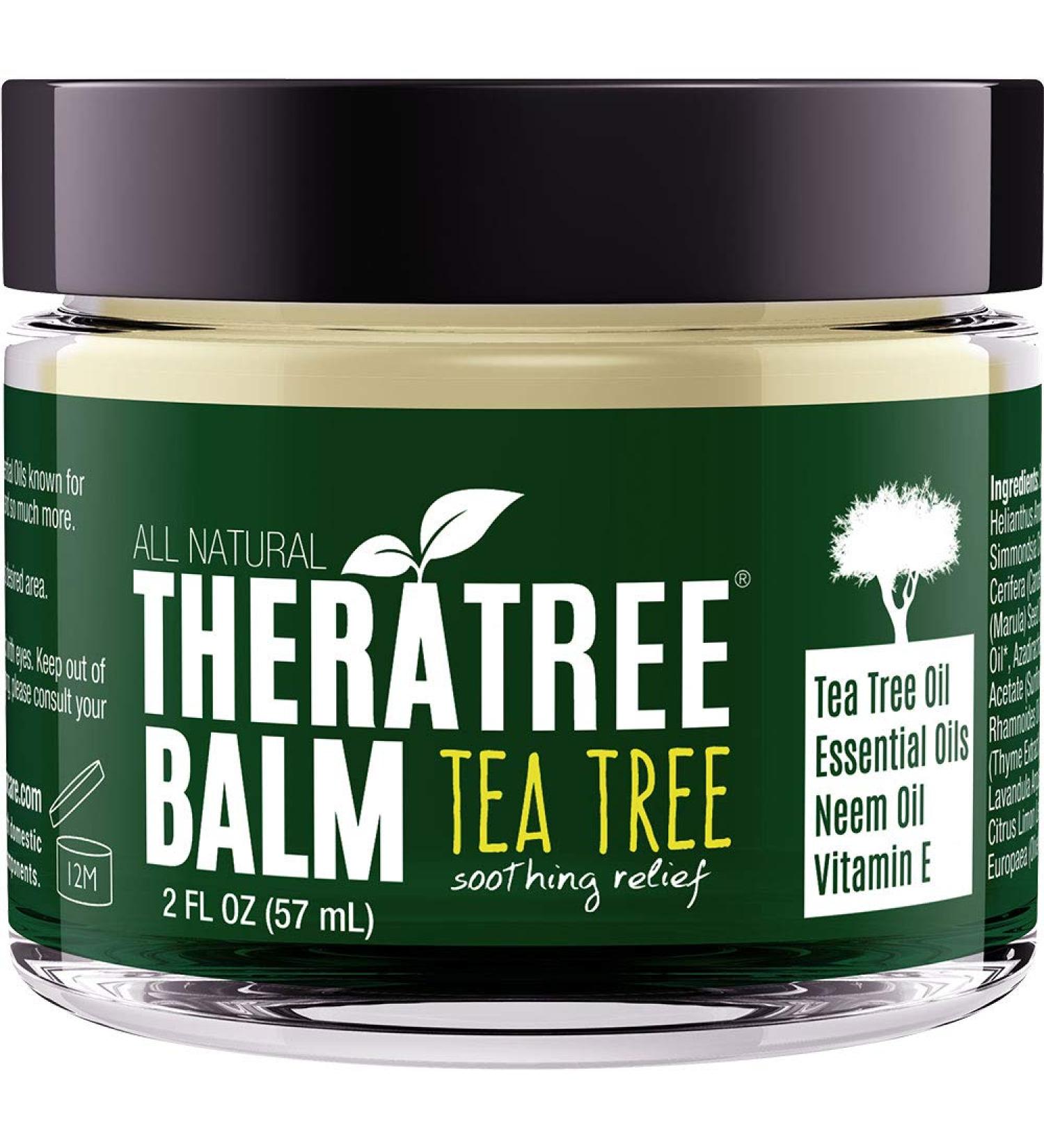 TheraTree Tea Tree Oil Balm with Neem Oil - Soothes Dry Itchy Skin & Fights Skin Irritation | International Shipping Available - Buy Online on SooperMarket.com