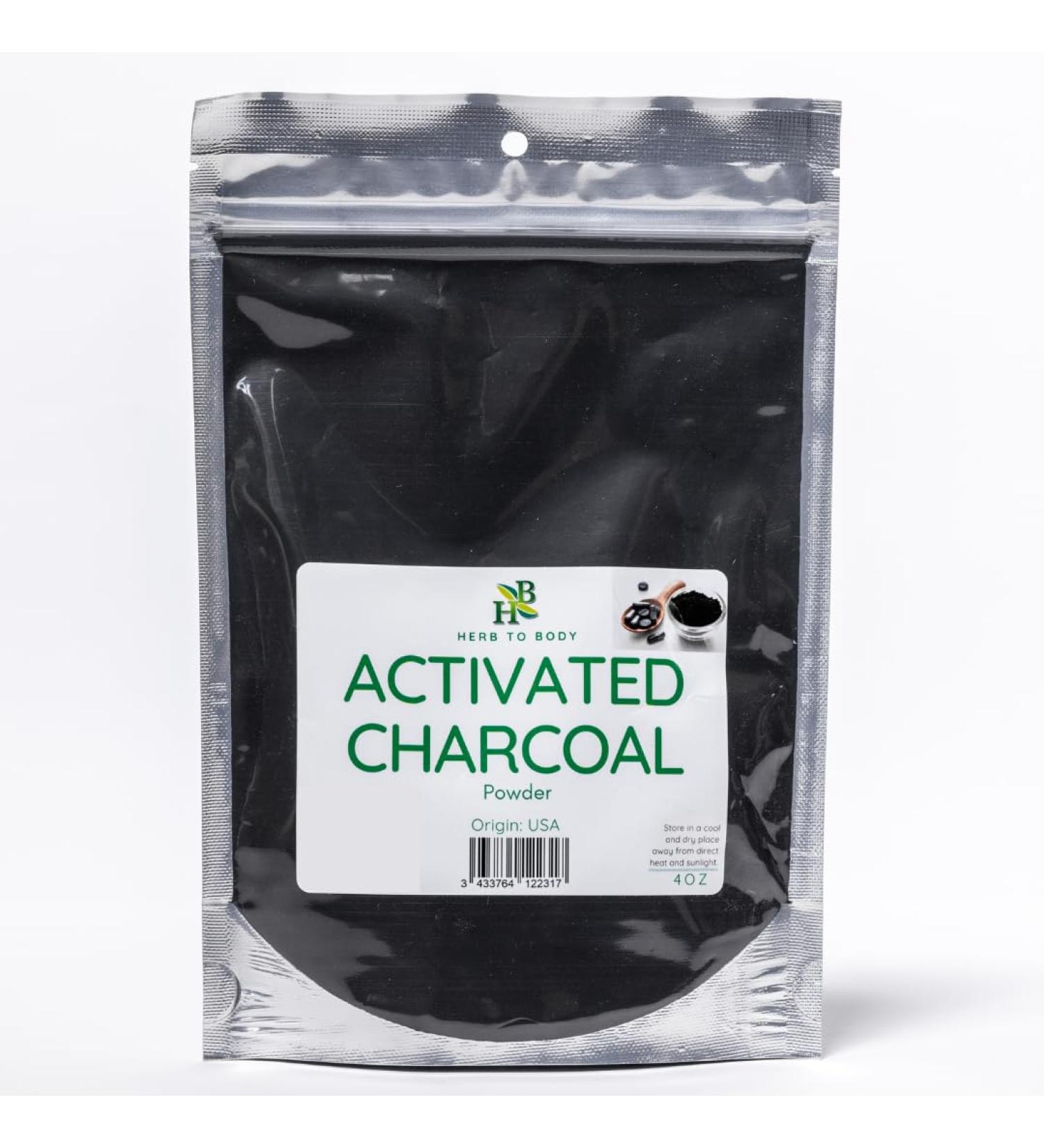 Activated Charcoal Powder 4oz - Pure USA Origin | Natural Detox & Whitening - Buy Online on SooperMarket.com