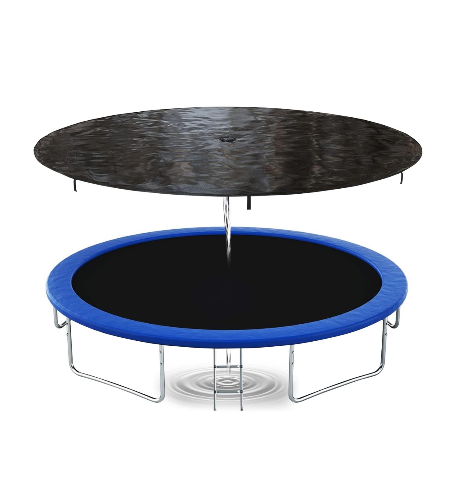 Sposuit 12/14/15ft Trampoline Cover - Rainproof UV Resistant Protection for Round Trampolines | Wear-Resistant Gravity Material | 12 FT - Buy Online on SooperMarket.com