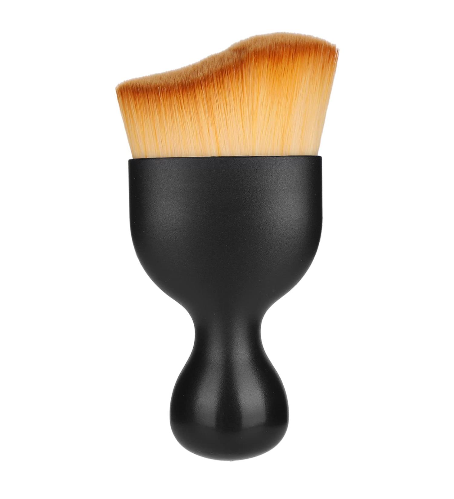 Shop Curving Wine Glass Foundation Brush for Liquid Makeup | Best Base Makeup Brush (Brown - Buy Online on SooperMarket.com