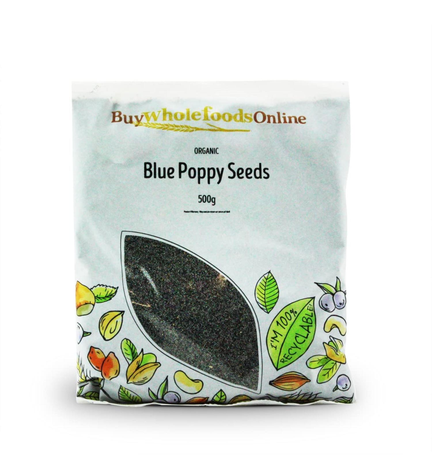 Organic Poppy Seeds - Blue 500g (BWFO)