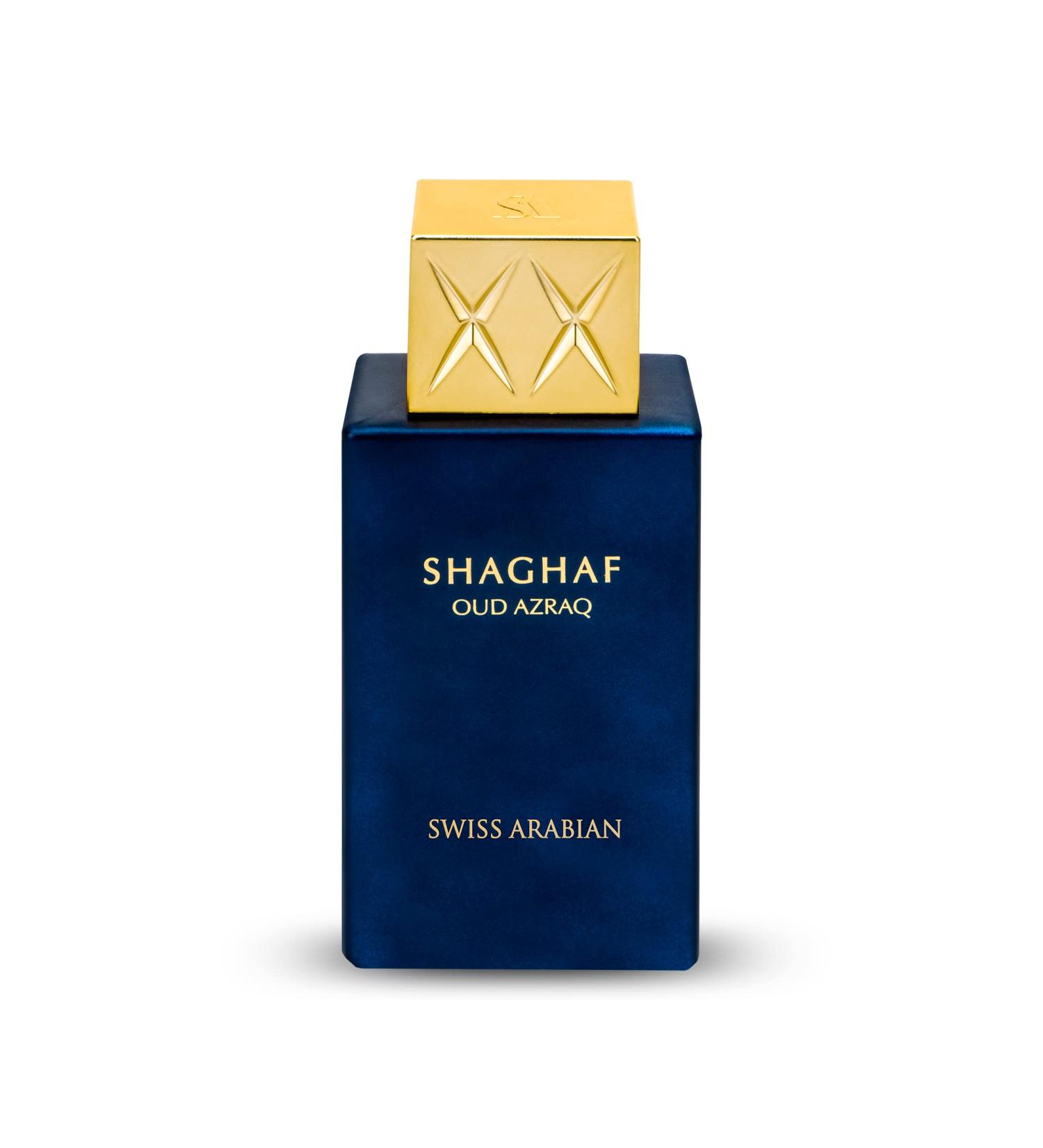 Swiss Arabian Shaghaf Oud Azraq Limited Edition - Luxury Products From Dubai - Long Lasting and Addictive EDP Spray Fragrance - Seductive Signature Aroma - Luxurious Scent of Arabia - 2.5 oz - Buy Online on SooperMarket.com