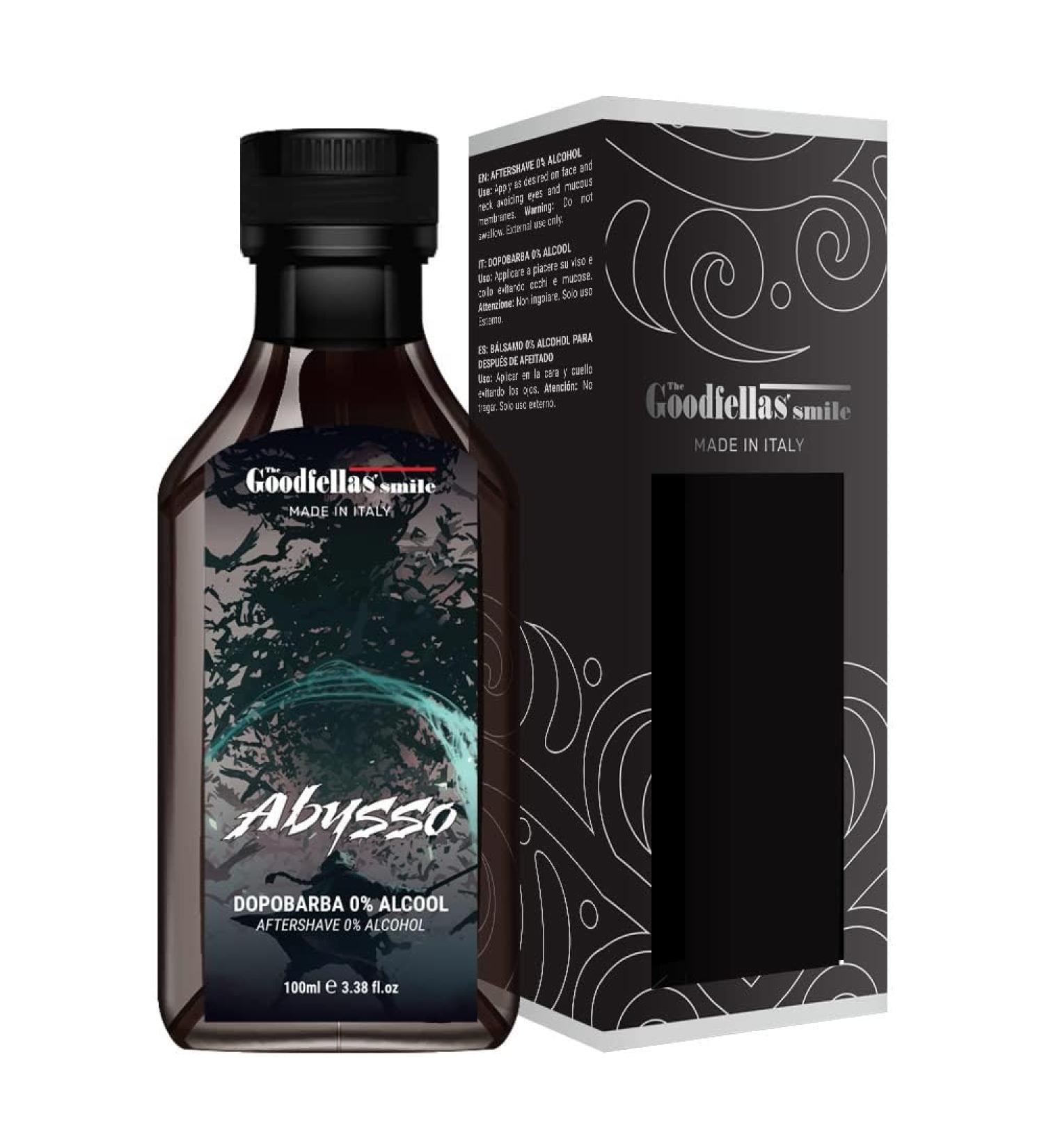 Buy The Goodfellas' Smile Abysso Zero Alcohol After Beard Liquid 100ml | Best Aftershave for Smooth Skin - International Shipping Available - Buy Online on SooperMarket.com