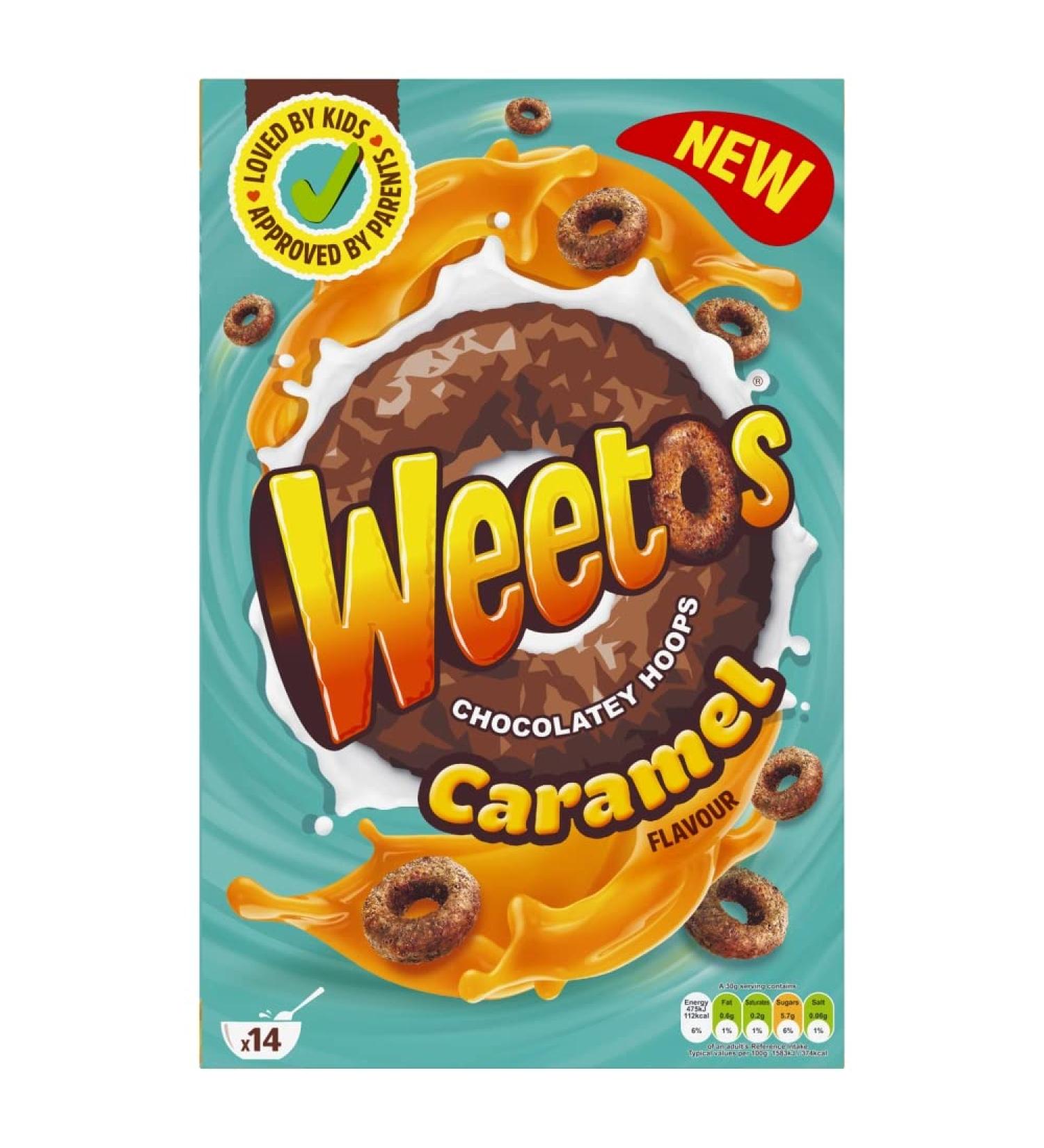 Weetos Chocolatey Hoops Caramel Flavour 420g
