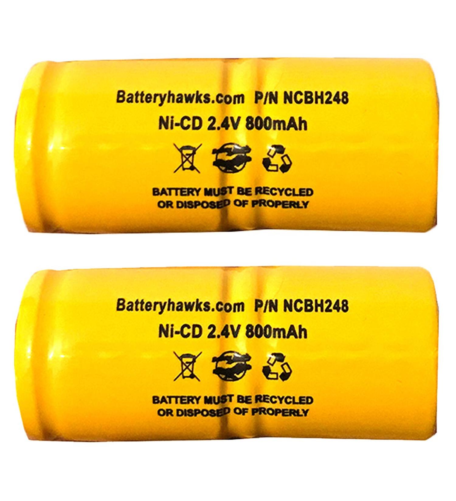 2 Pack Replacement Battery for TIF8806A TIF8900 TIF 405421 TIF-8800 TIF8800A TIF8850 - 2.4V 800mAh Ni-CD Gas Meter - Buy Online on SooperMarket.com