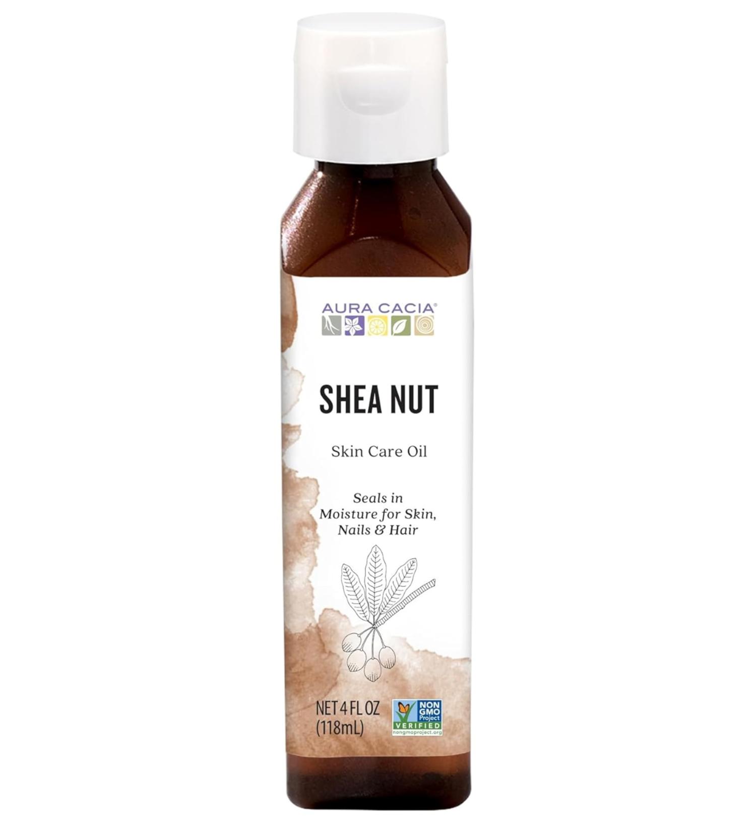 Aura Cacia Nourishing Shea Nut Oil - Multi-Purpose Oil for Skin & Hair | 4 fl oz | Shop Now - Buy Online on SooperMarket.com