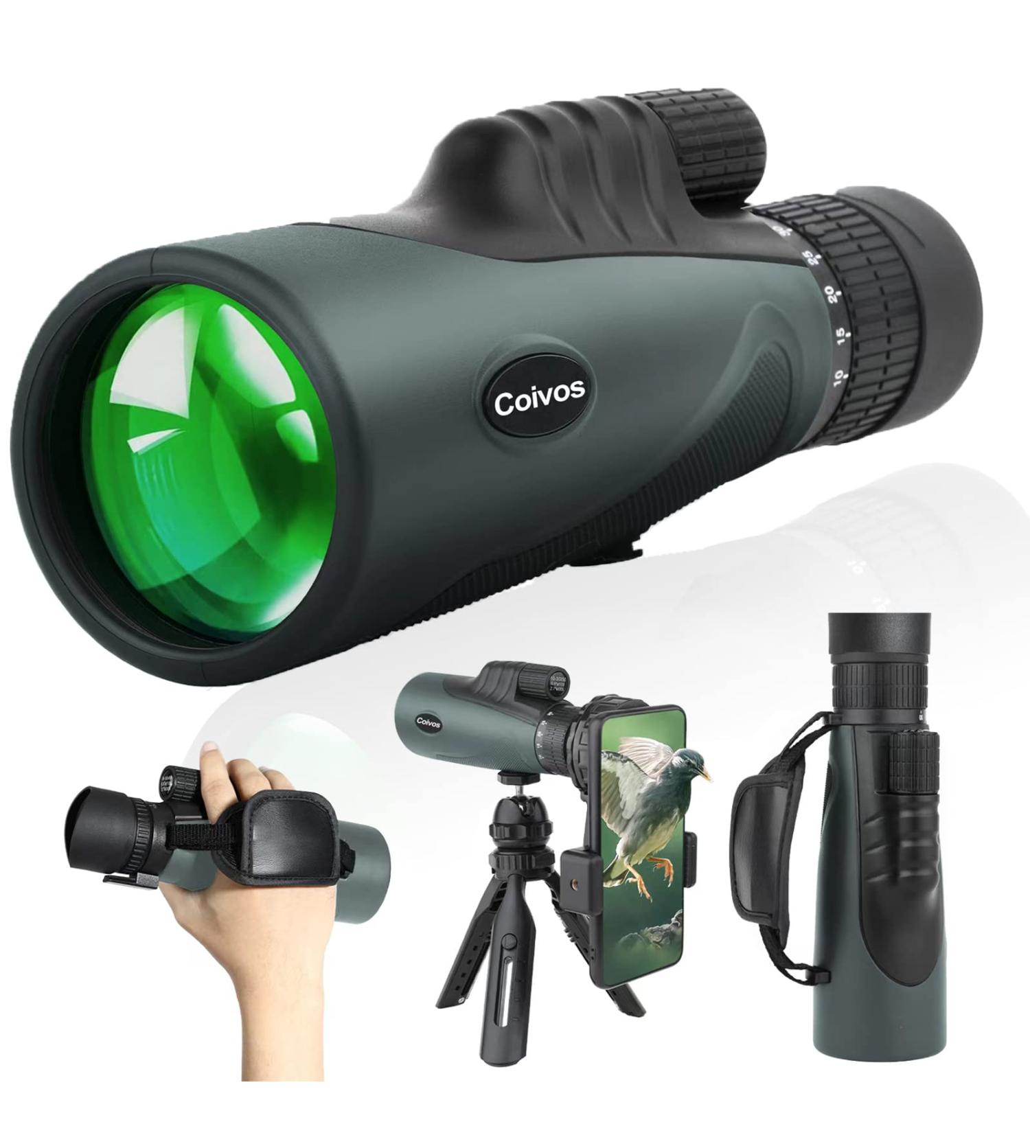 10-30x50 Monoculars for Adults High Powered  Monocular Telescope with Smartphone Adapter  HD Monocular for Bird Watching  Hunting and Camping - Buy Online on SooperMarket.com