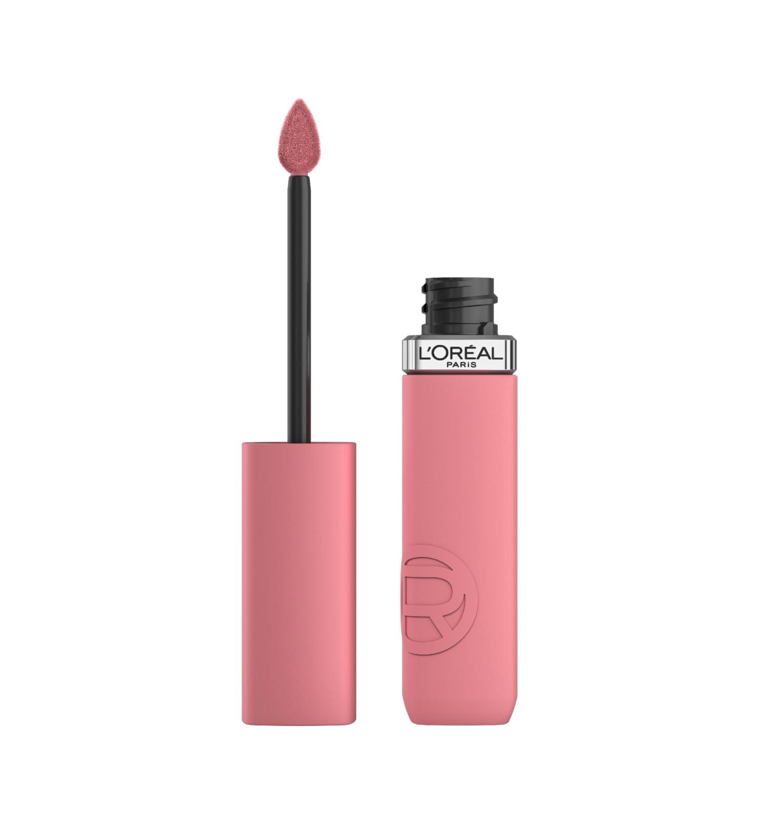 L'Or al Paris Infallible Matte Liquid Lipstick 200 Lipstick & Chill - Longwear Hyaluronic Acid Formula, Transfer-Resistant and Smudge-Proof - Buy Online on SooperMarket.com