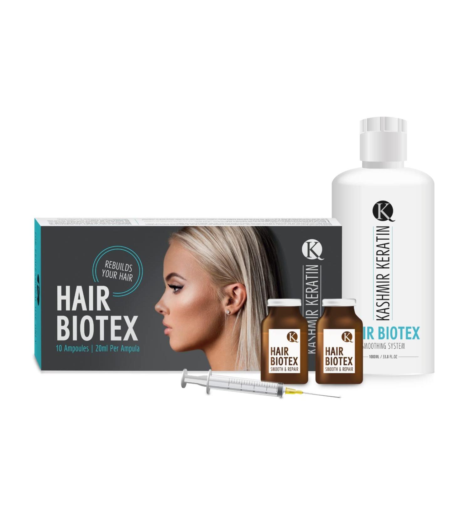 Buy Hair Biotex Kit 33.8 fl oz - Smoothing Treatment with 10 Ampuls | International Shipping Available - Buy Online on SooperMarket.com
