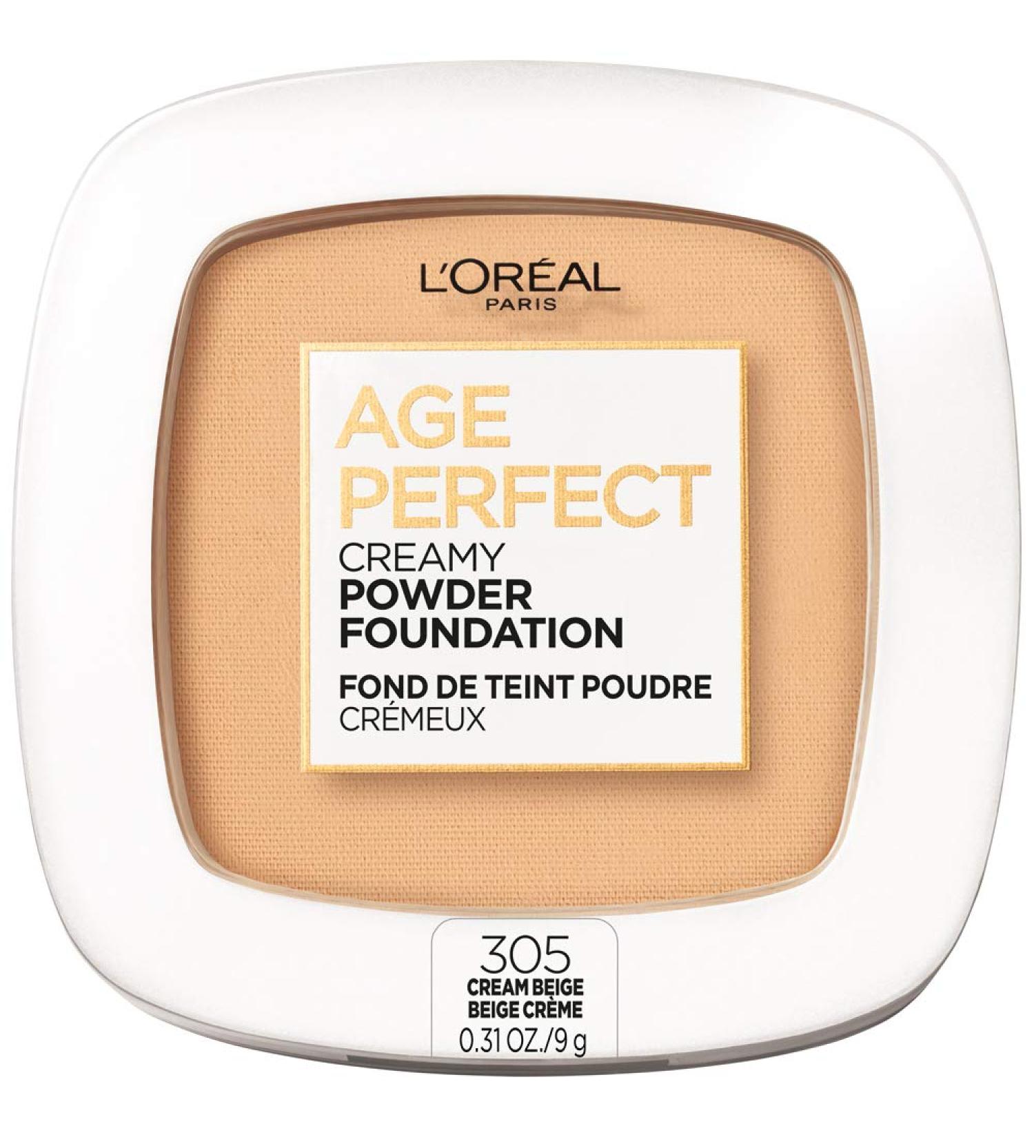 L'Or al Age Perfect Creamy Powder Foundation Compact 305 Cream Beige 0.31 oz - Pack of 1 - Buy Online on SooperMarket.com