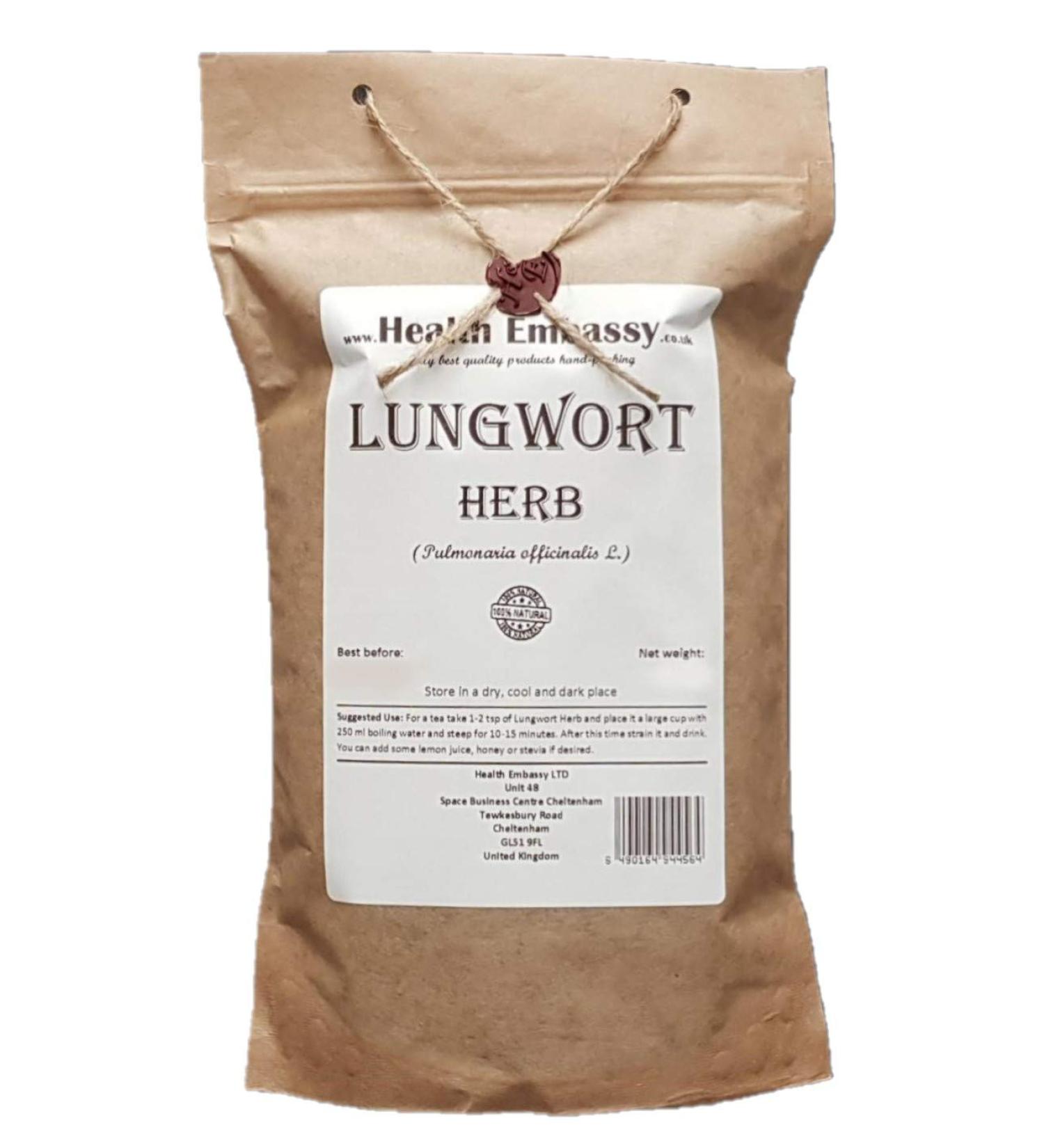 Health Embassy Lungwort Herb Tea | Pulmonaria officinalis L | Pulmonaire Officinale Herbe 50g - Buy Online on SooperMarket.com