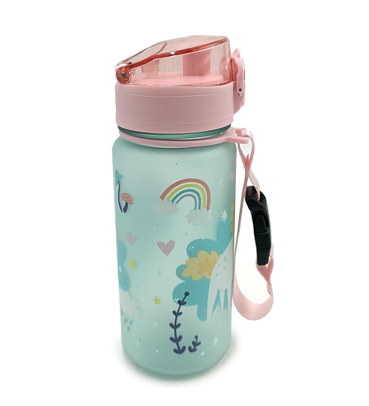 Puckator Shatterproof Drinking Bottle for Kids - 350ml Magical Unicorn with Snap Cap - International Shipping Available - Buy Online on SooperMarket.com