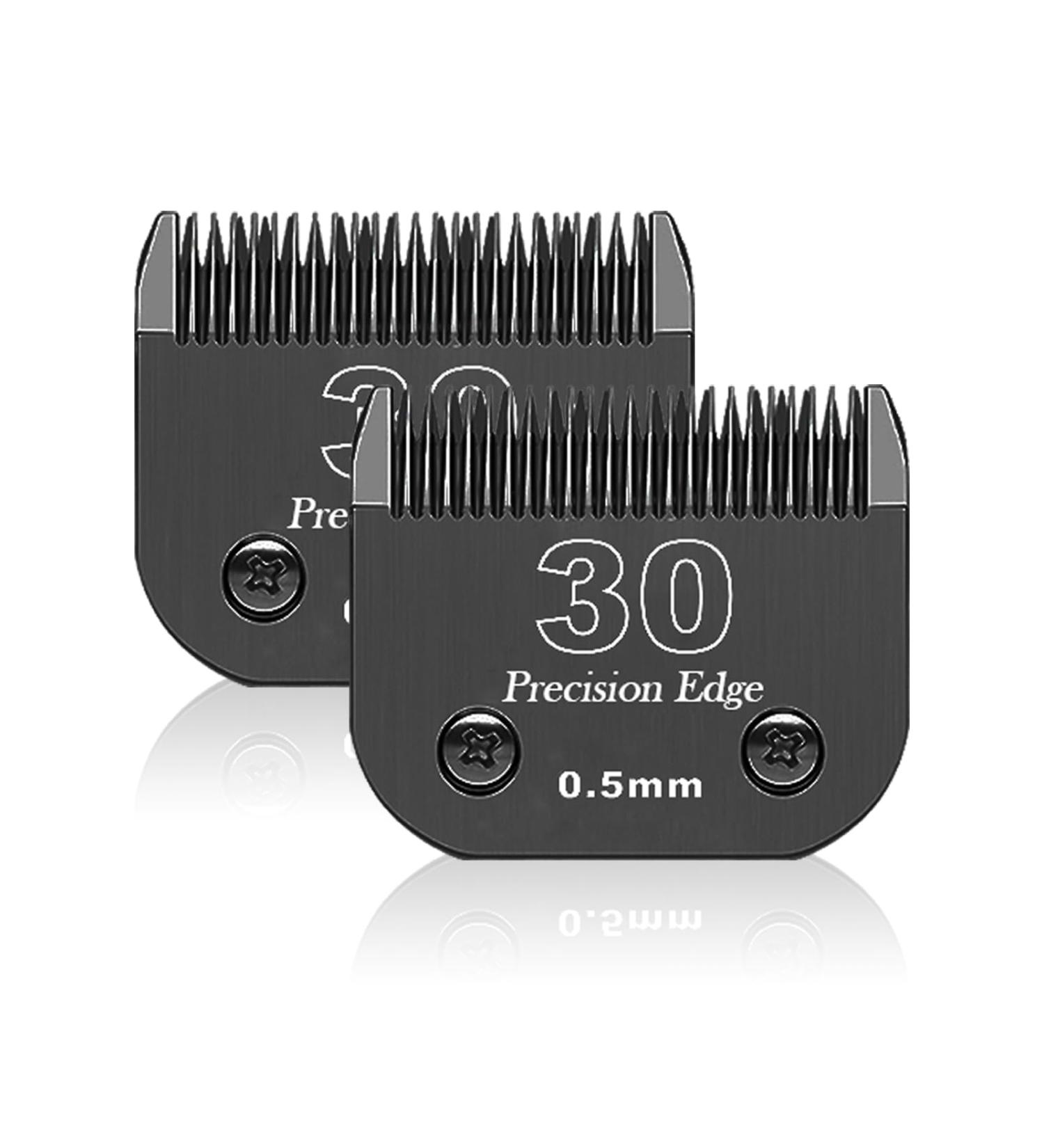 Replacement Knife for Dog Care - Compatible with Heiniger Moser Max45 Andis & Oster A5 Clippers Size 30 (0.5mm) - 2 Units Included. High Precision Cutting Length for Grooming. - Buy Online on SooperMarket.com