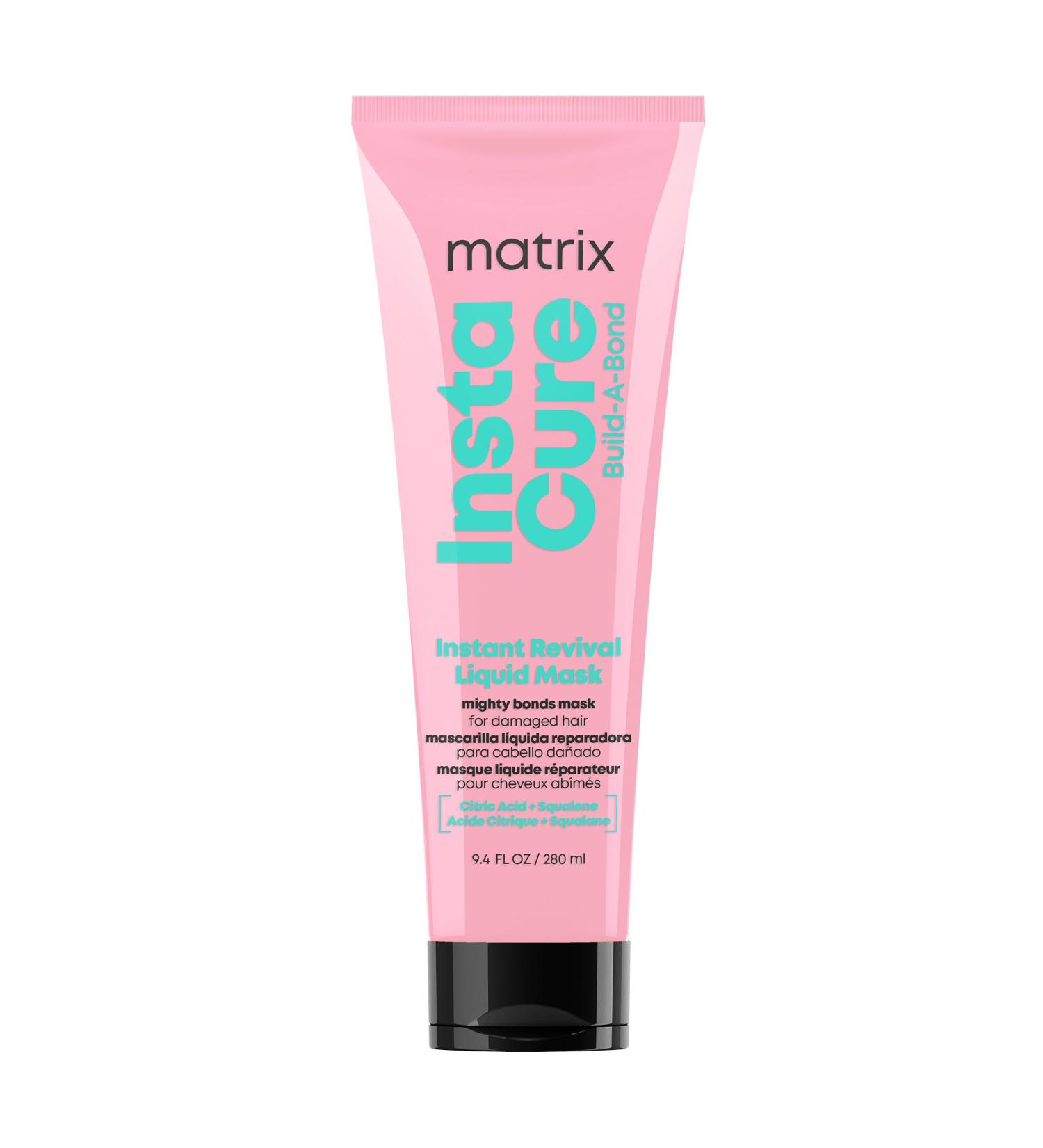 Matrix Instacure Build-A-Bond Instant Revival Liquid Mask - Repair Very Damaged Hair | Vegan Sulfate & Paraben-Free | Strengthens & Softens | 280ml - Buy Online on SooperMarket.com