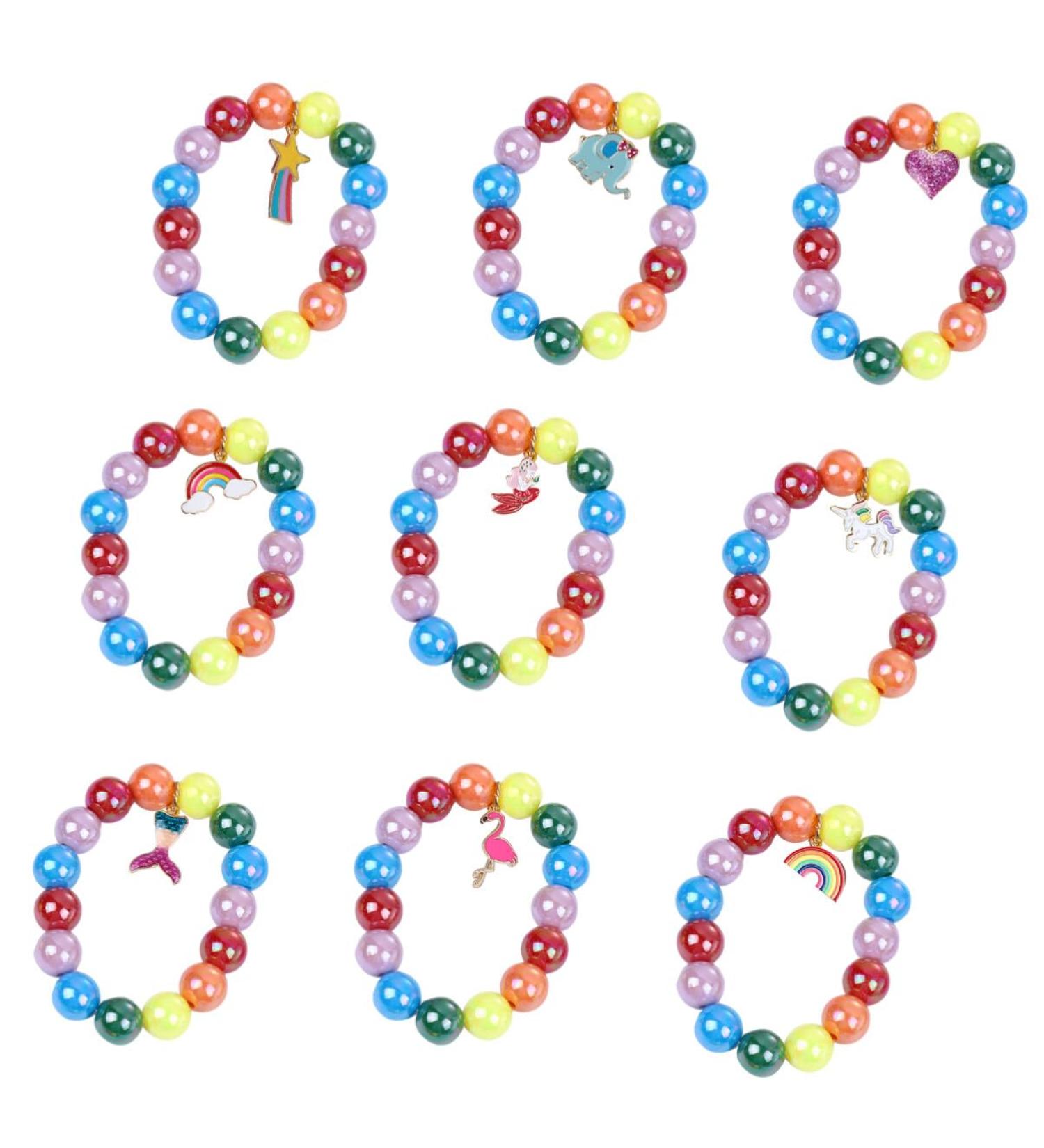 OSALADI Men Bracelets 9pcs Children's Bracelet Bracelets Women Jewelry Set Fashion Acrylic Gemstone Bracelet - Buy Online on SooperMarket.com