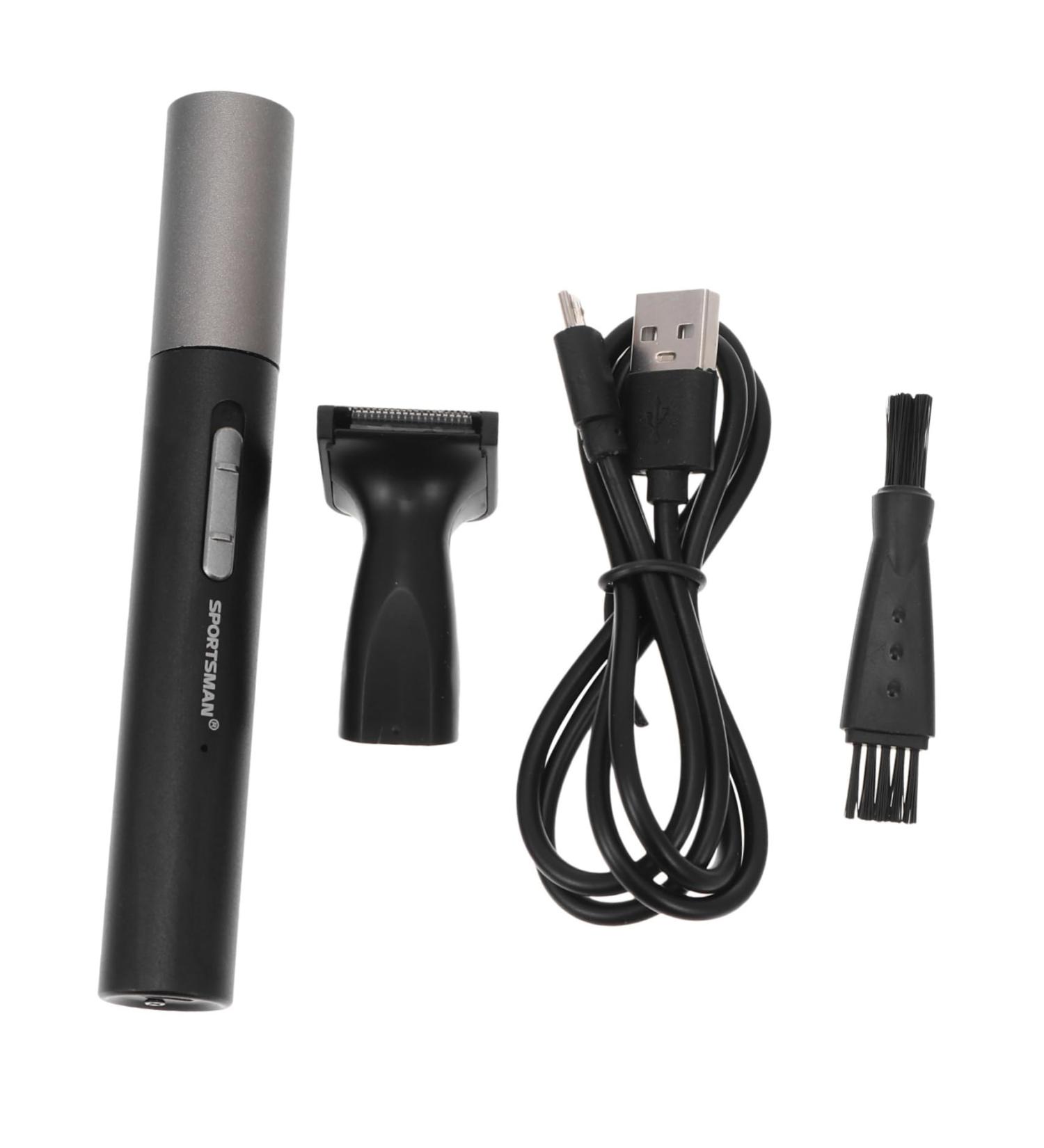 FOMIYES Electric Nose Hair Trimmer & Face Shaver for Men - Rechargeable Personal Care Device - Compact & Efficient Razor Cleaner - Black 13x1.6cm - Buy Online on SooperMarket.com