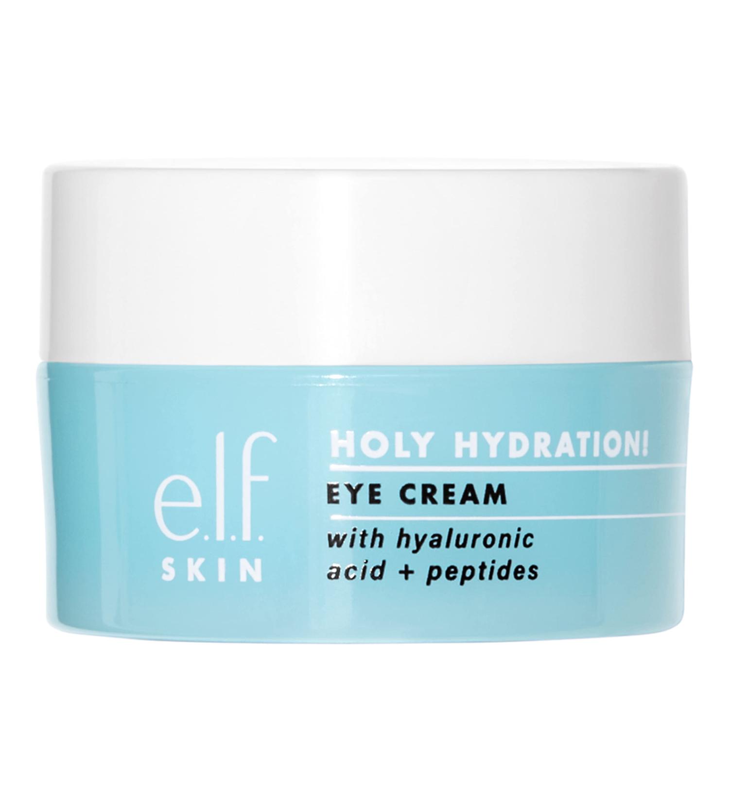 e.l.f. Holy Hydration Eye Cream with Hyaluronic Acid & Peptides - Minimizes Dark Circles - 0.53 Oz - Buy Online on SooperMarket.com