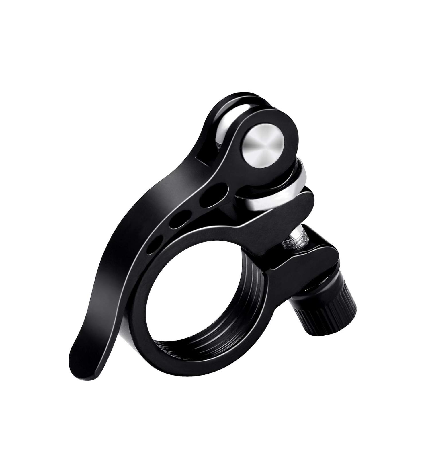 WINOMO 28.6mm Quick Release Bicycle Seat Clamp - Aluminum Alloy Road MTB Cycling Bike Seatpost Clamp in Black - Buy Online on SooperMarket.com