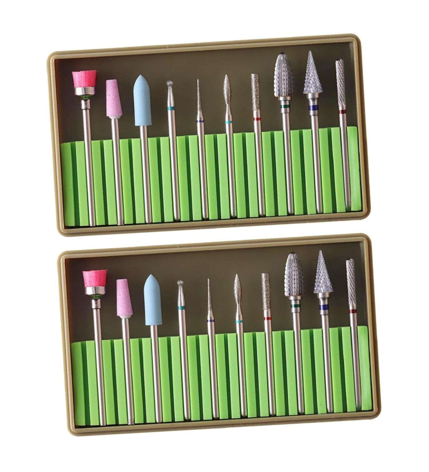 FOMIYES 2 Sets Para U as Nail Molding Gel Nails Gel Diamond Nail Bit Nail Art Supplies Nail Drill Bit Brush Nail Drill Bits Nail Drill Tool Head Grinding Head Nail File 5x1cmx2pcs Greenx2pcs - Buy Online on SooperMarket.com