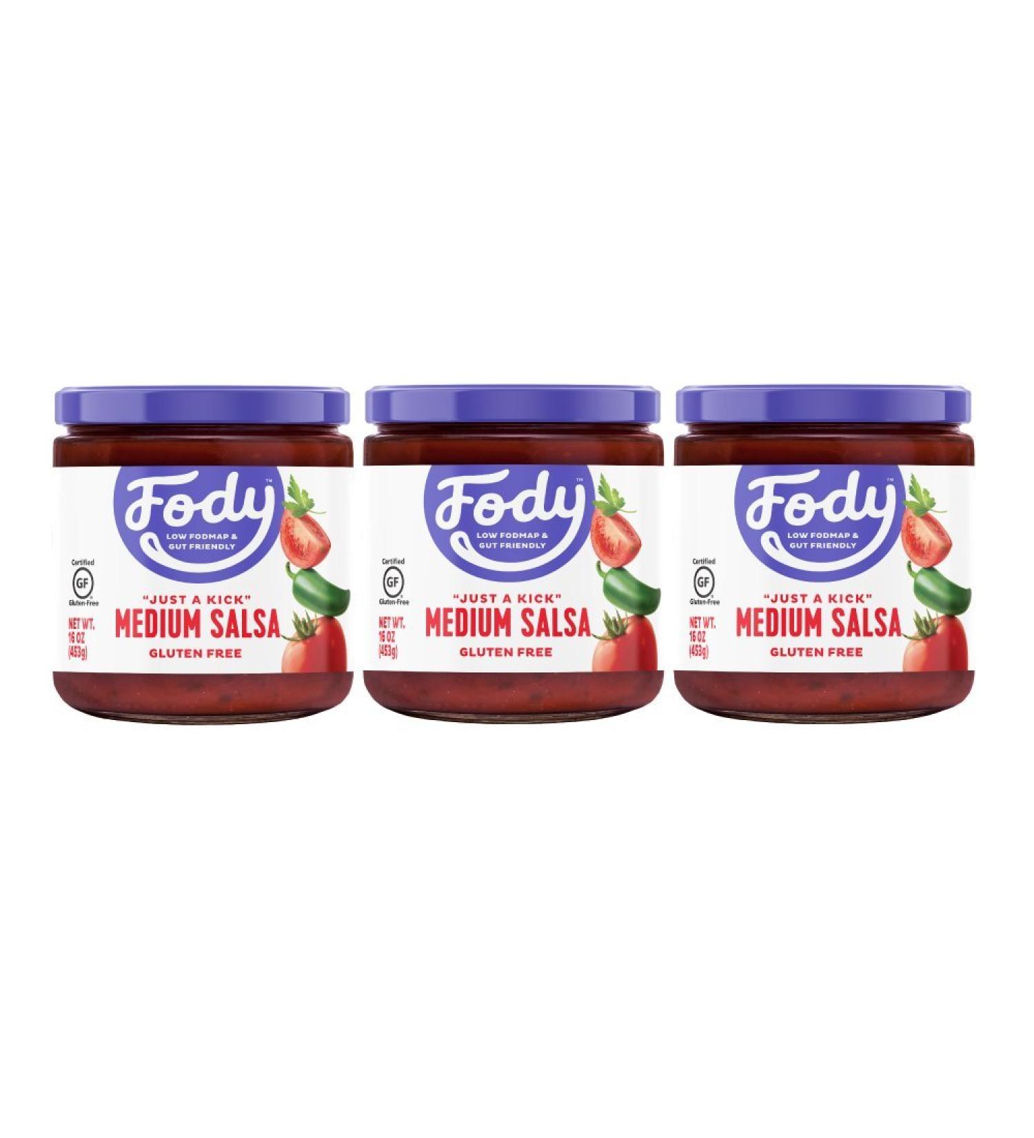 FODY FOOD COMPANY Salsa, Just A Kick Medium, 16 OZ