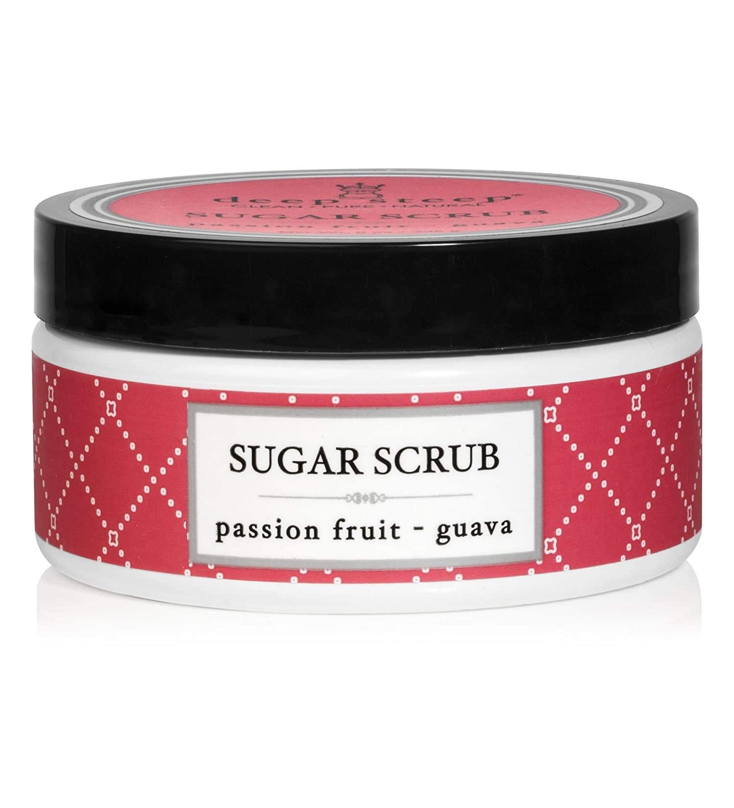 Deep Steep Passion Fruit Guava Sugar Scrub | 8 oz Exfoliating Body Scrub - Buy Online on SooperMarket.com
