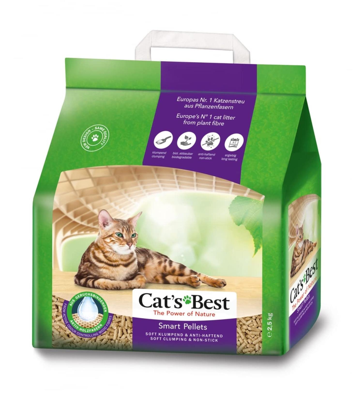 Buy Cats Best Smart Pellets - 100% Vegetable Cat Litter Eco-Friendly & Innovative Lump Litter 2.5 kg - International Shipping Available - Buy Online on SooperMarket.com