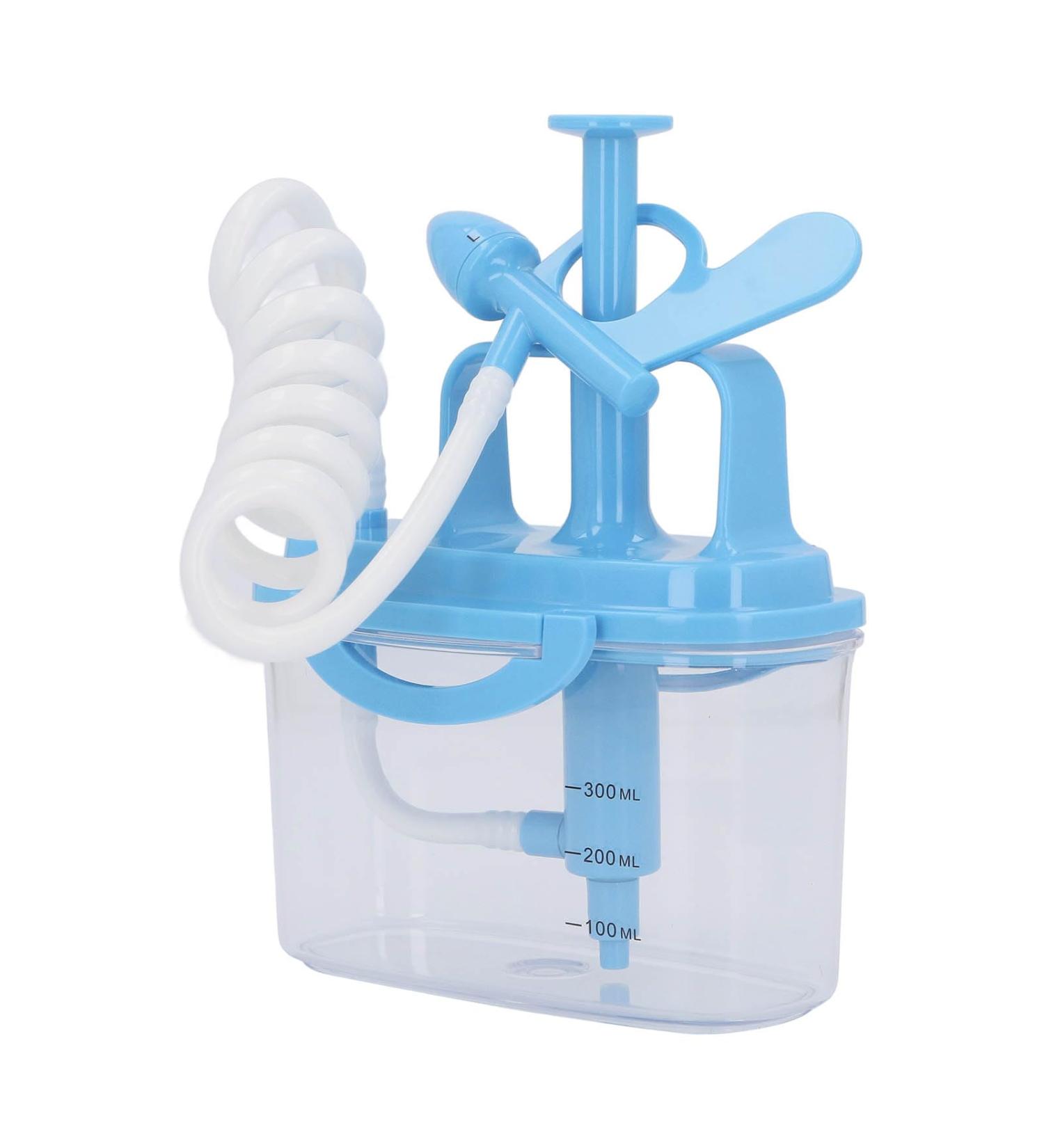 300ml Sinus Rinse Neti Pot Manual Press Nasal Wash for Deep Cleansing with Smoothing Breath Suitable for Home and Travel - Buy Online on SooperMarket.com