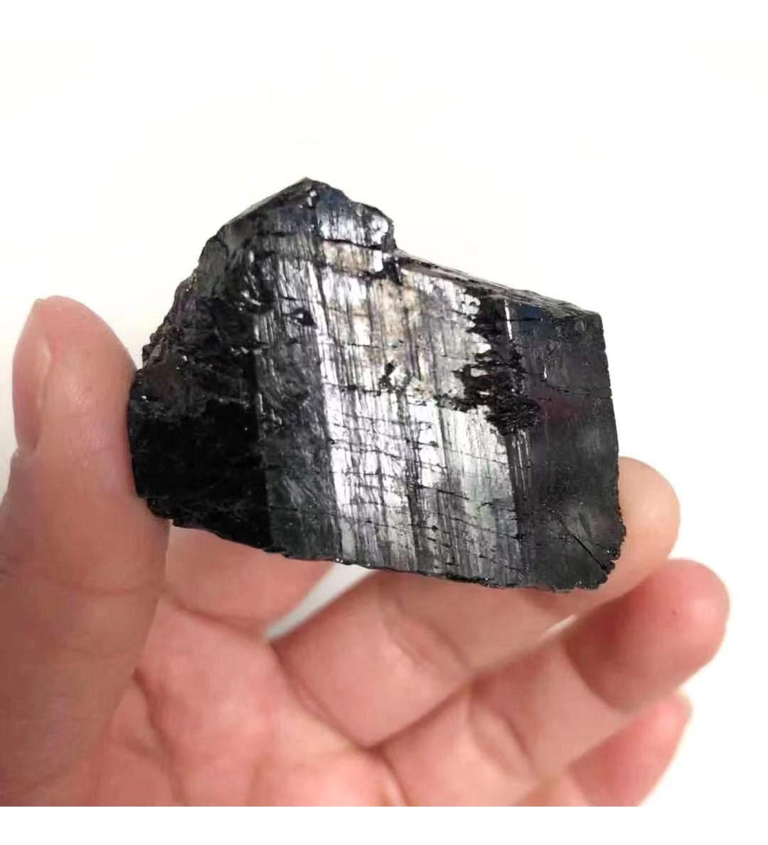 1pc 100g-120g Natural Quartz raw Black Tourmaline Tumbled Stones Obelisk - Buy Online on SooperMarket.com