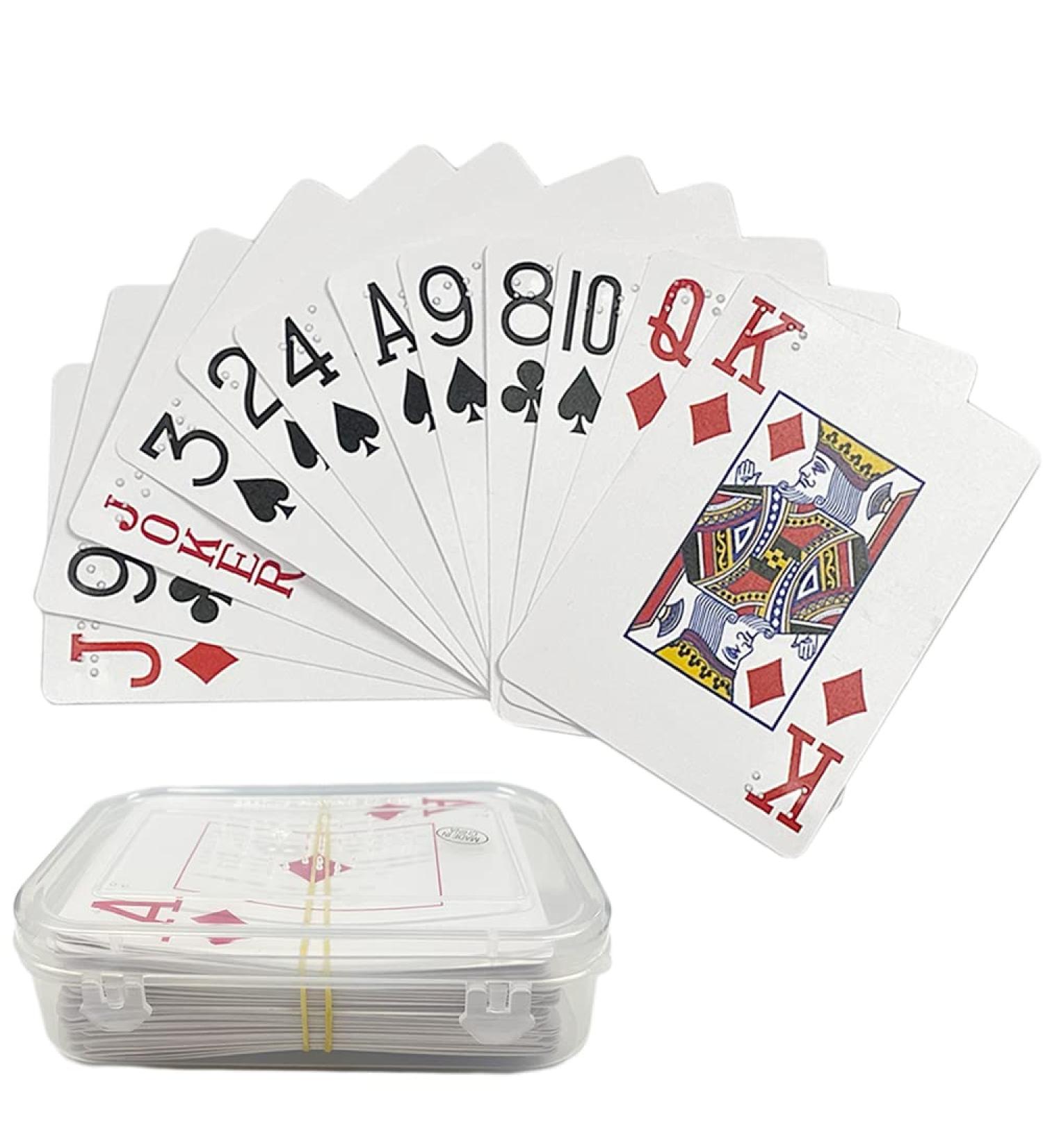 MUROCEA Large-Print Braille Playing Cards | Vision Impairments Entertainment - Buy Online on SooperMarket.com