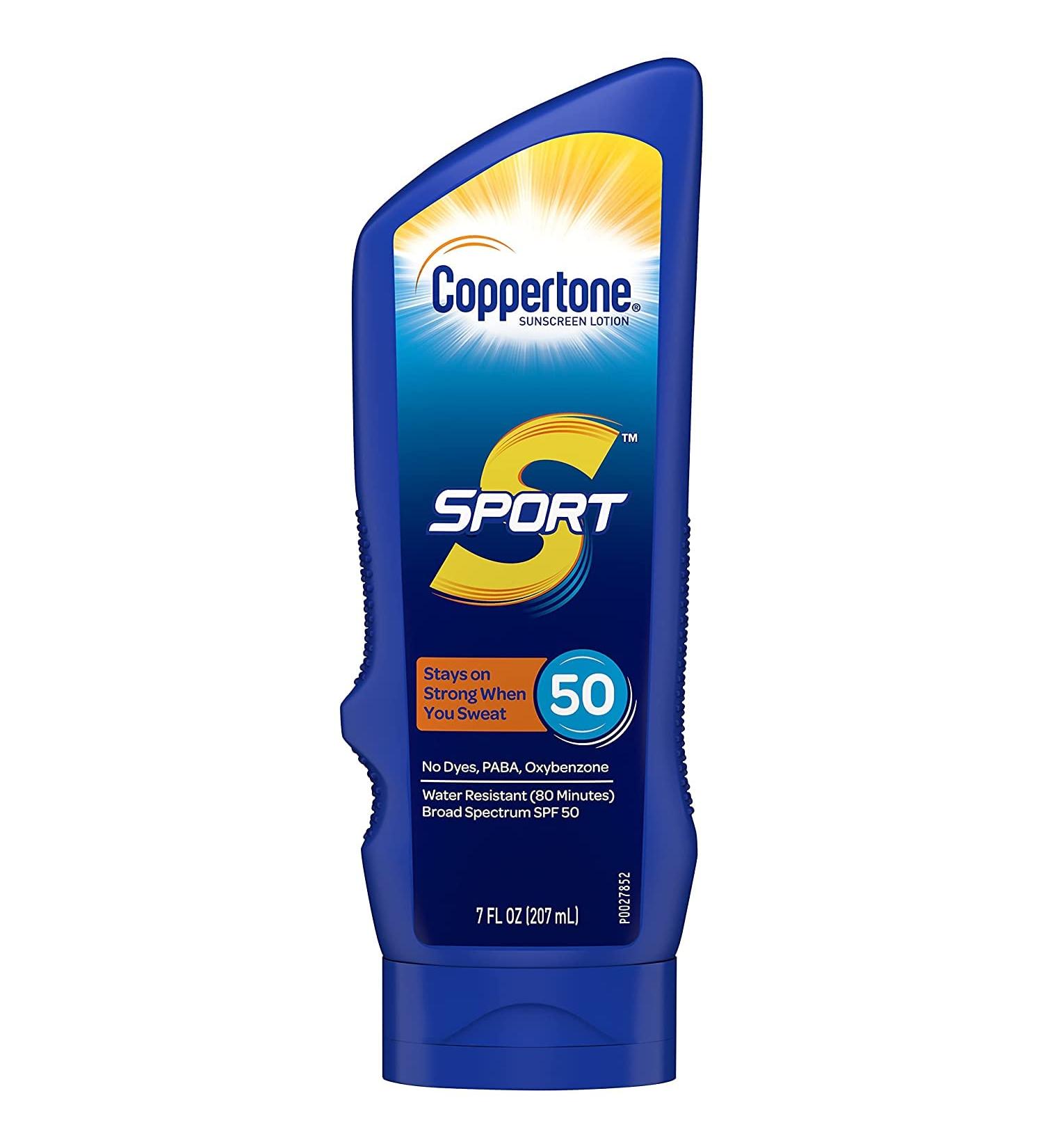 Coppertone Sport Sunscreen Lotion SPF 50 - 7 fl oz | Broad Spectrum Protection - Buy Online on SooperMarket.com