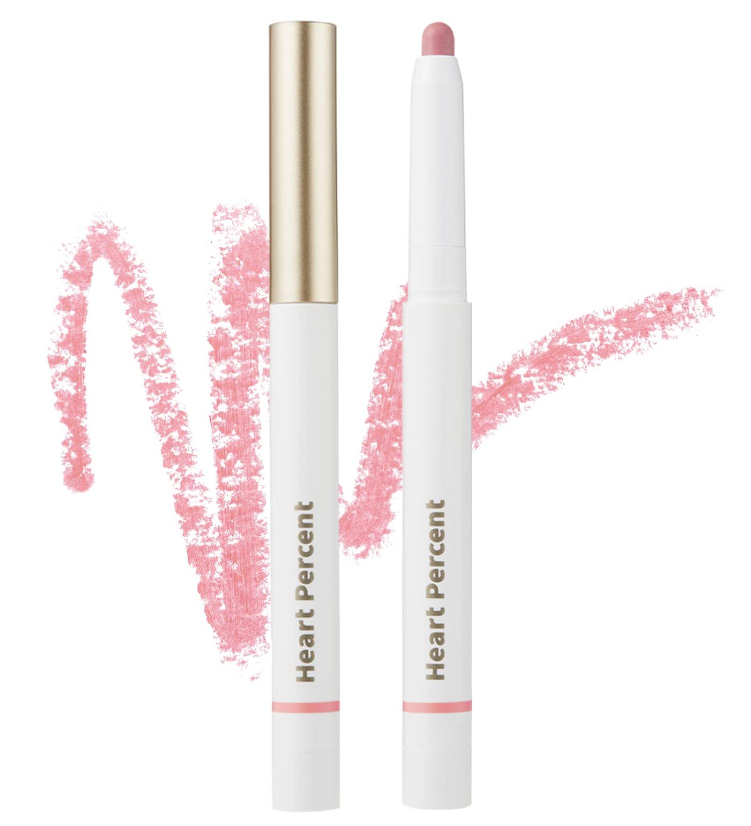 Heart Percent Mood Lip Pencil 0.8g - Long-Lasting Creamy Lip Crayon in Creamy Pink - Buy Online on SooperMarket.com