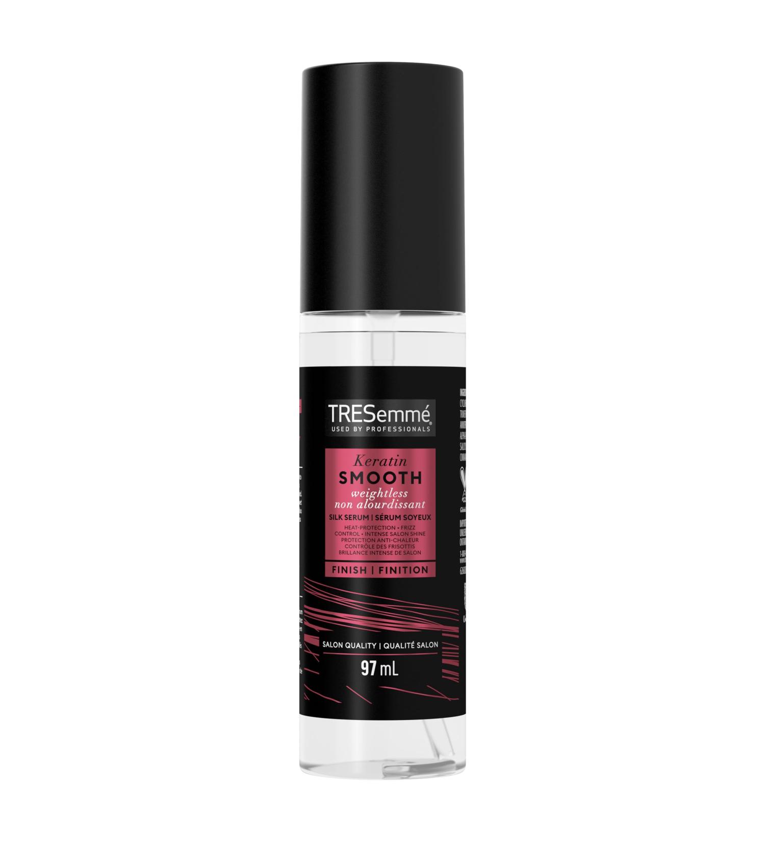TRESemm Keratin Smooth Weightless Silk Serum for heat protection manageability shine and hair smoothing salon quality 97 ml - Buy Online on SooperMarket.com