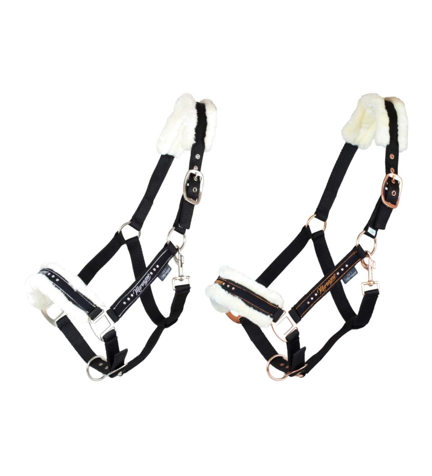 Shop Marengos Halter Set with Lead Rope - Elegant Black or Rose Gold for Warmbloods - International Shipping Available - Buy Online on SooperMarket.com